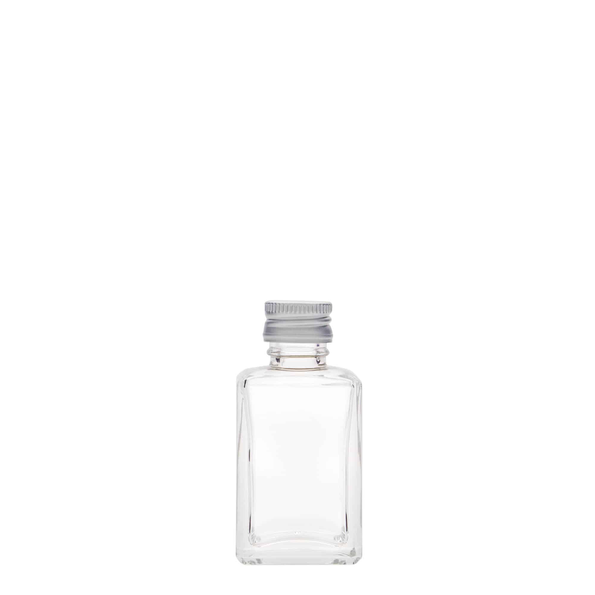 30 ml klaaspudel 'Tamme', ruudukujuline, avaus: PP 18