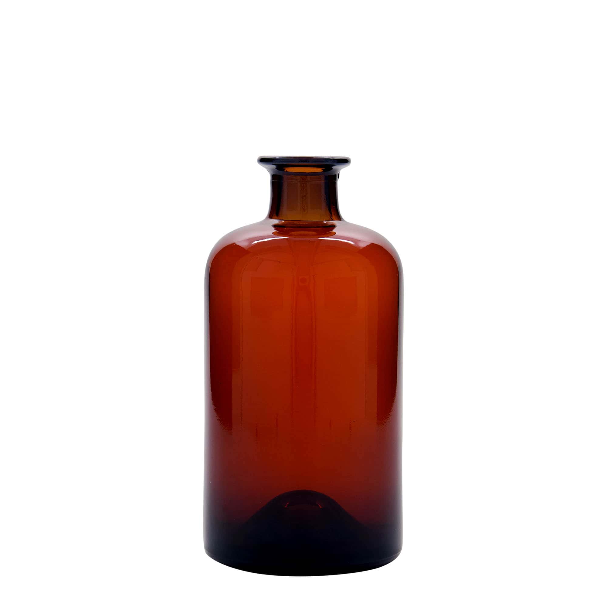 500 ml klaasist apteegipudel, pruun, sulgur: kork
