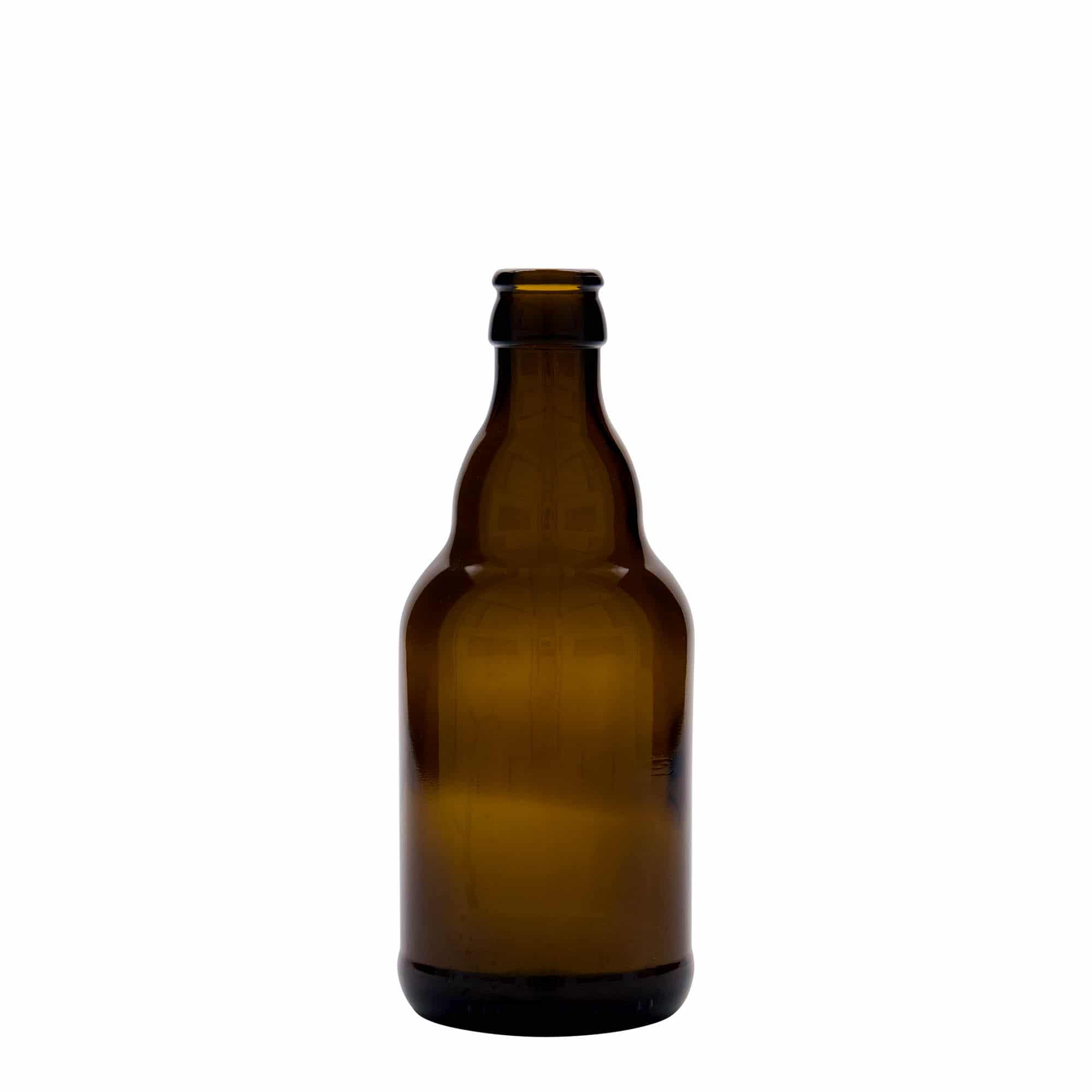 330 ml õllepudel 'Steinie', klaas, pruun, sulgur: kroonkork 330 ml õllepudel 'Steinie', klaas, pruun, sulgur: kroonkork