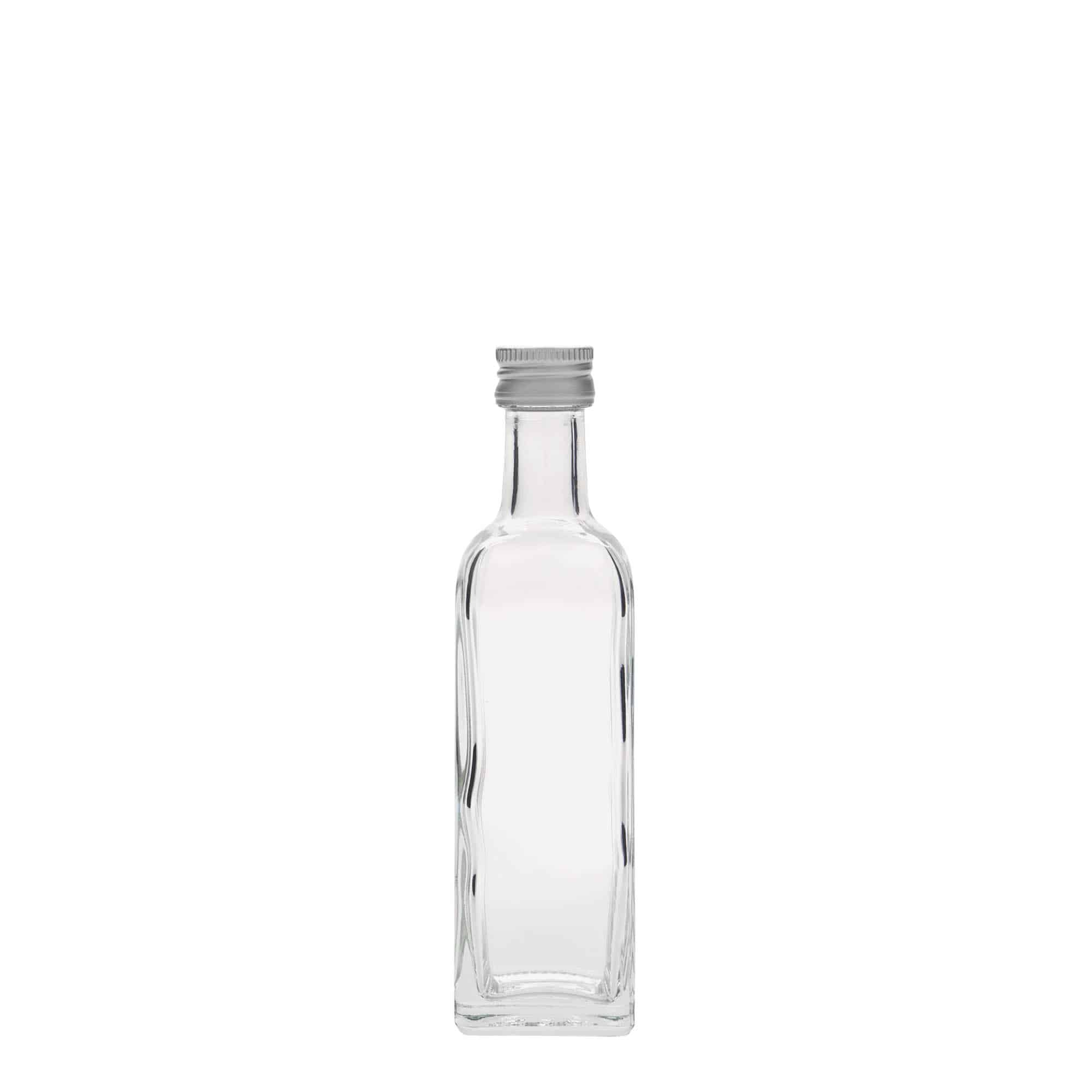 60 ml klaaspudel 'Marasca', ruudukujuline, sulgur: PP 18