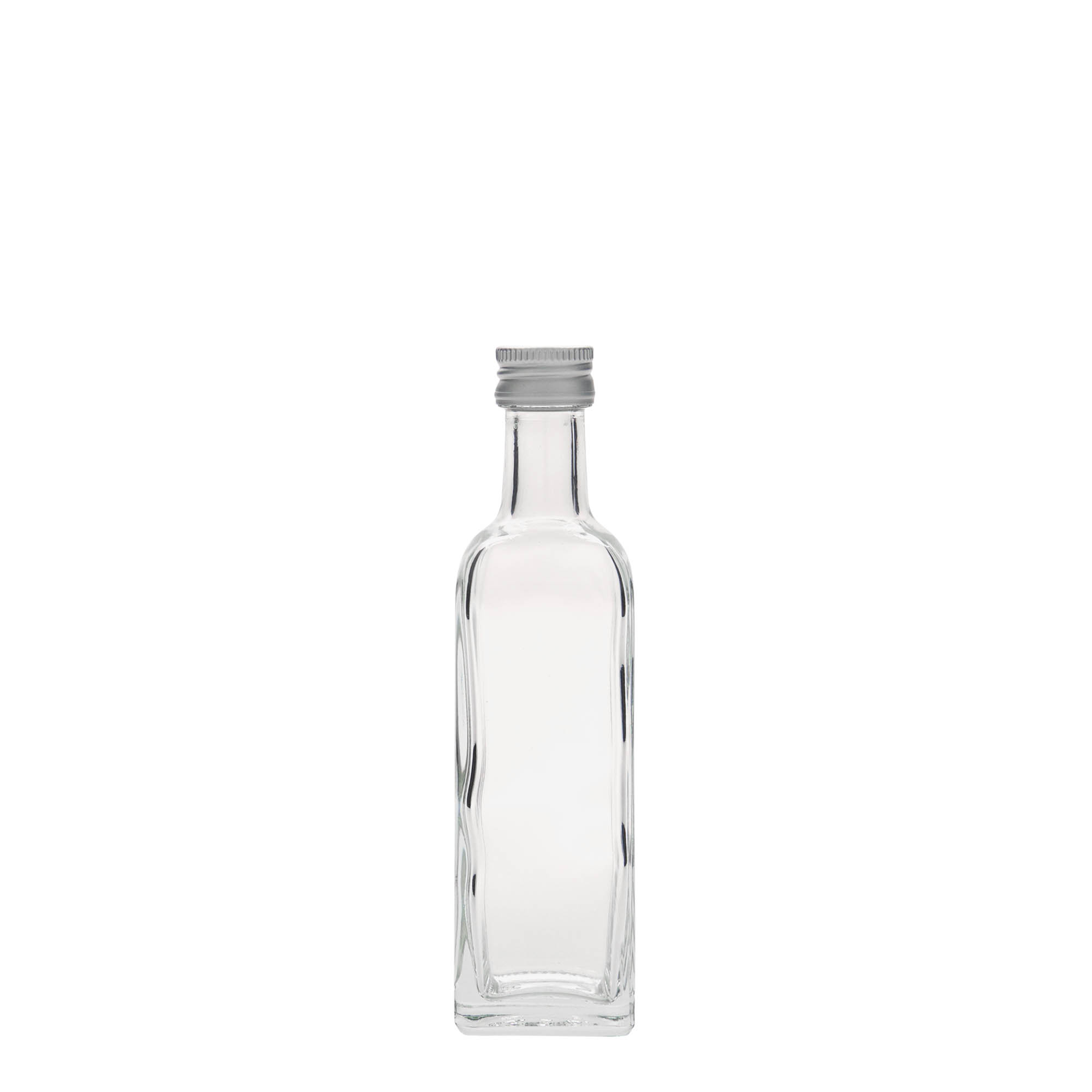 60 ml klaaspudel 'Marasca', ruudukujuline, ava: PP 18