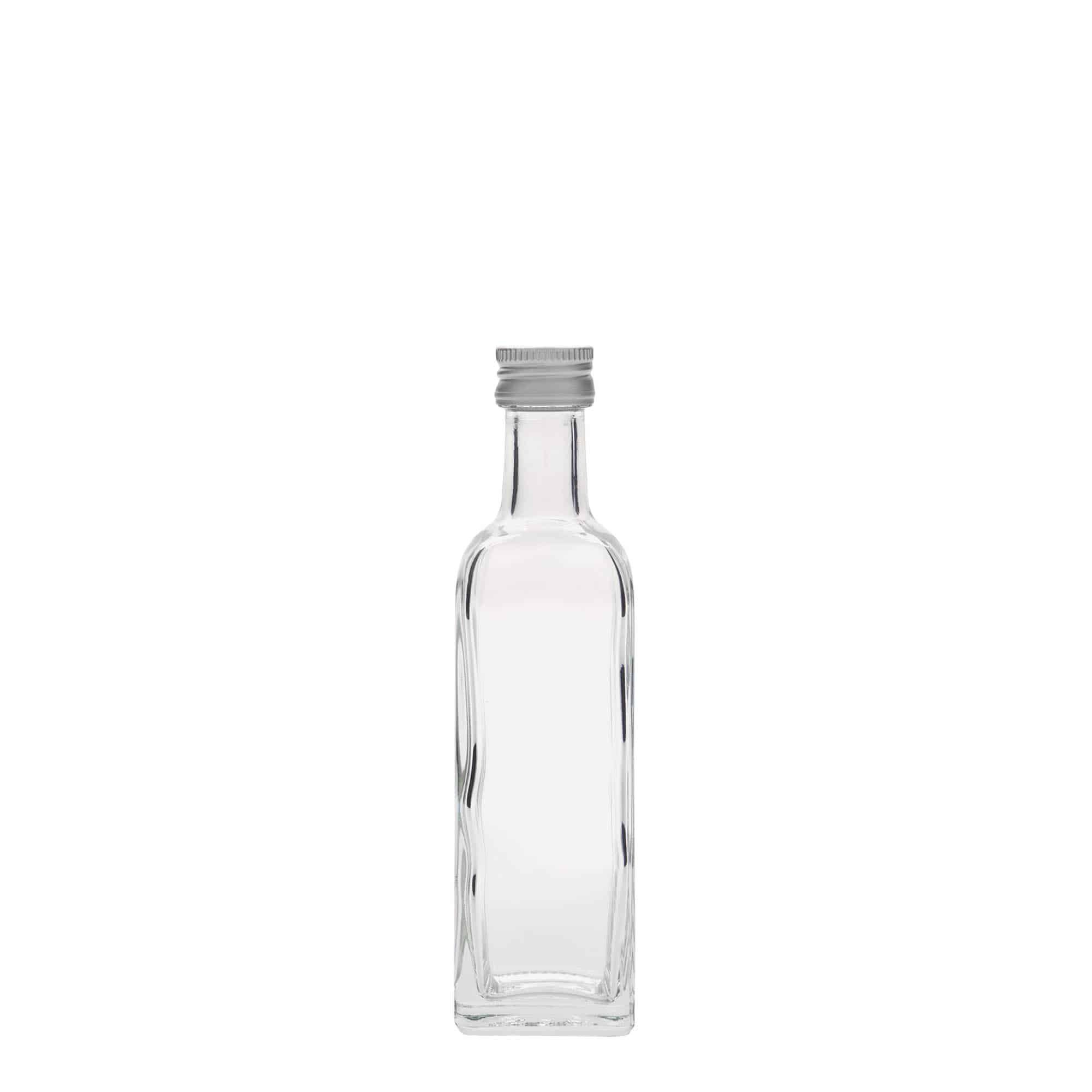 60 ml klaaspudel 'Marasca', ruudukujuline, ava: PP 18