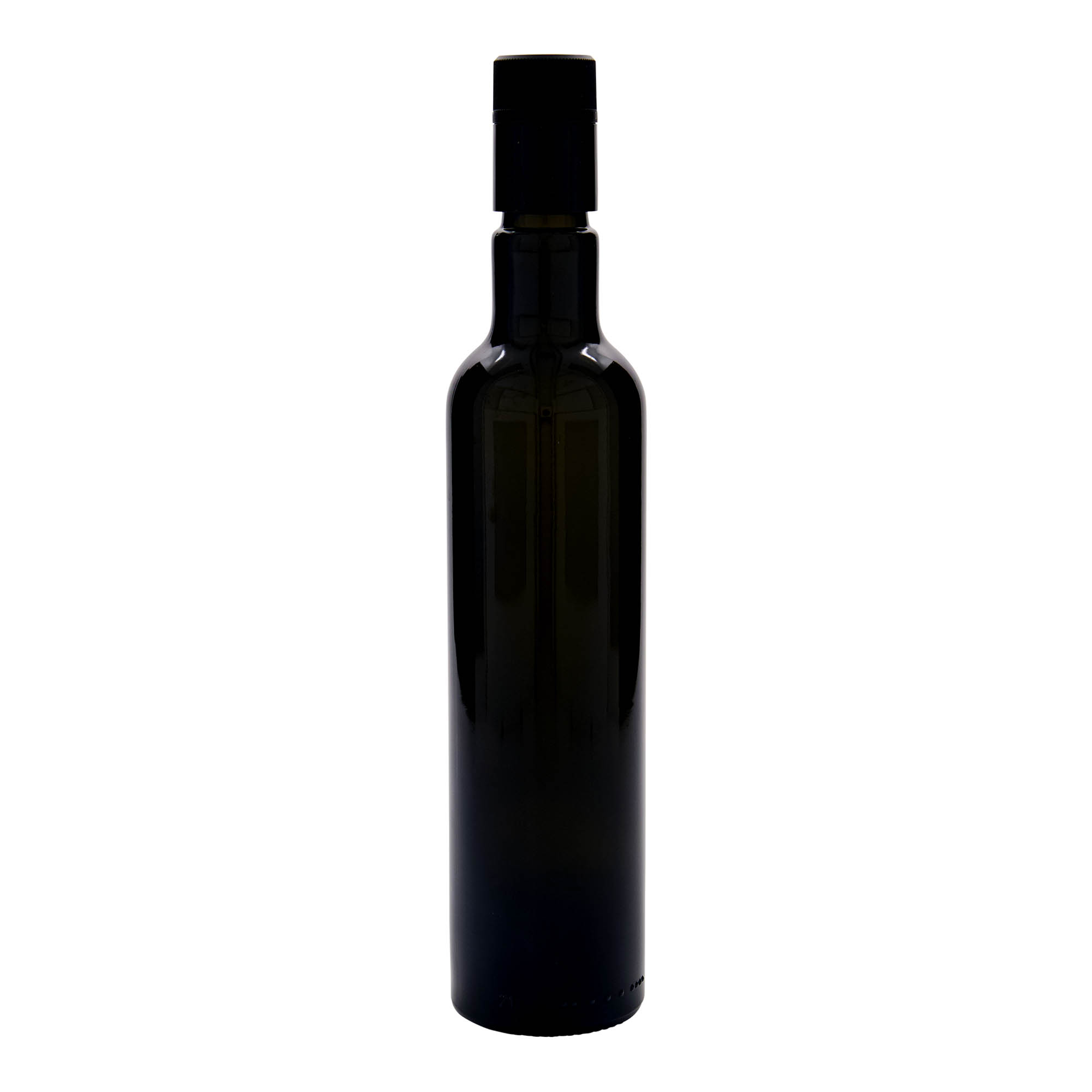 500 ml äädika-/õliflask 'Willy New', klaas, antiikroheline, suuava: DOP