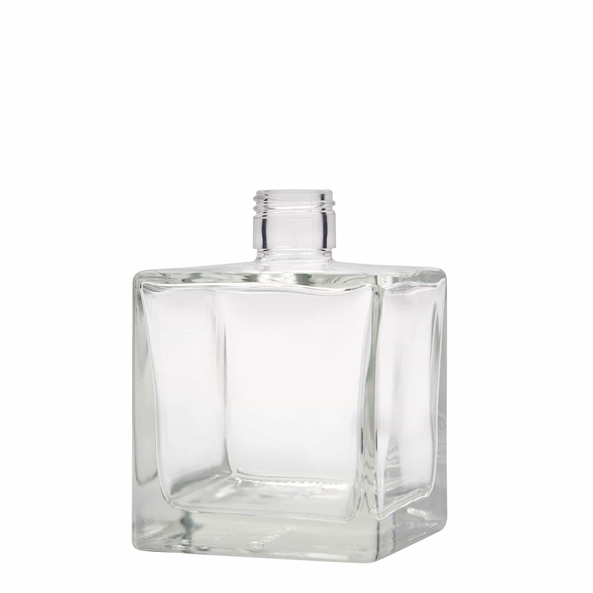 500 ml klaaspudel 'Cube', ruudukujuline, sulgur: PP 28