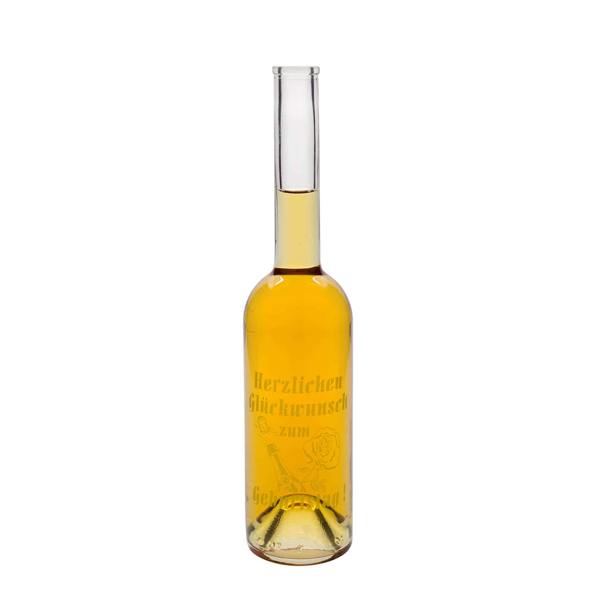 500 ml klaaspudel 'Opera', motiiv: Apple (õun), sulgur: kork