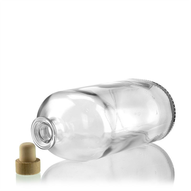 1.000 ml klaaspudel 'Dundee', ovaalne, suuava: kork 1.000 ml klaaspudel 'Dundee', ovaalne, suuava: kork