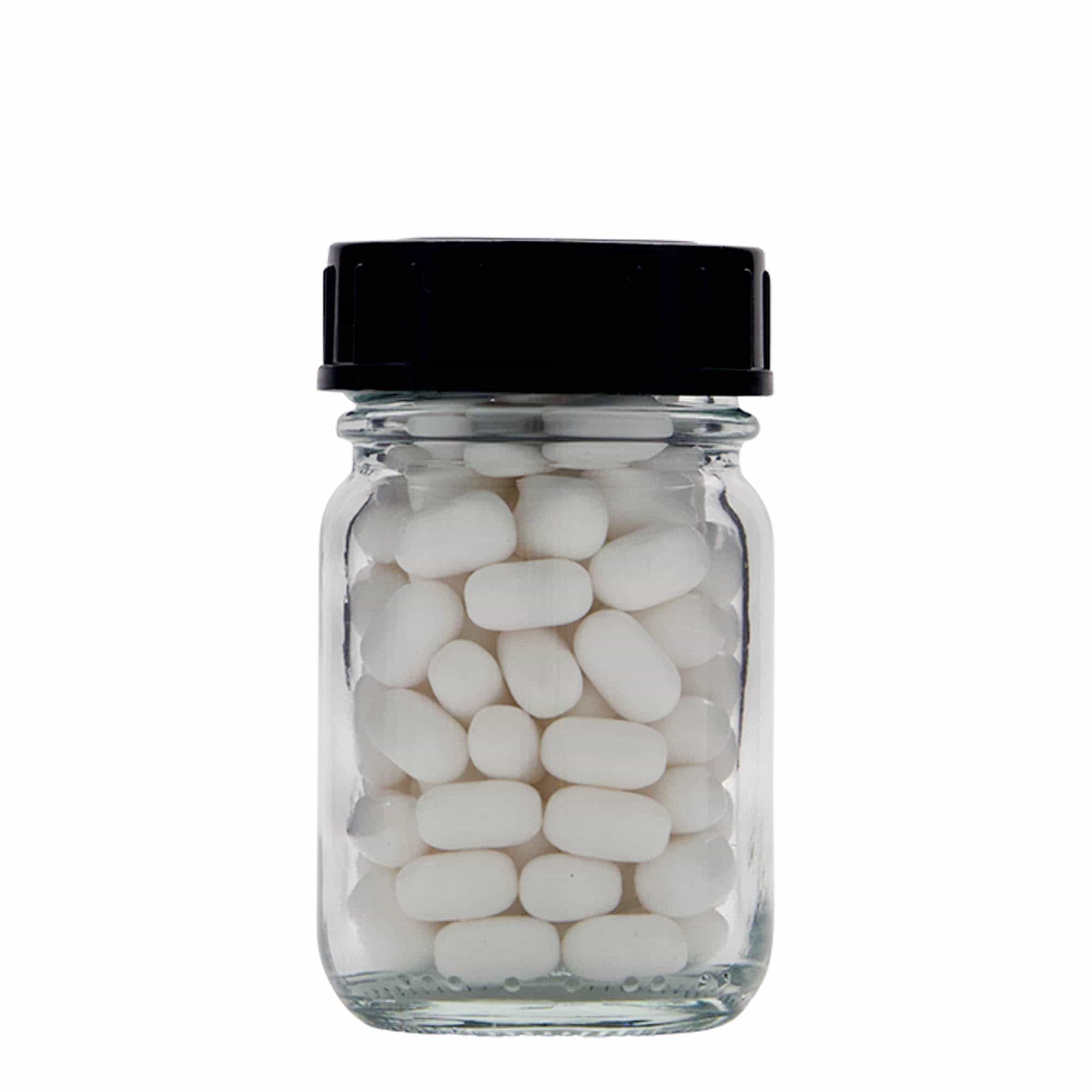50 ml laiakaelne klaas, avale: DIN 40