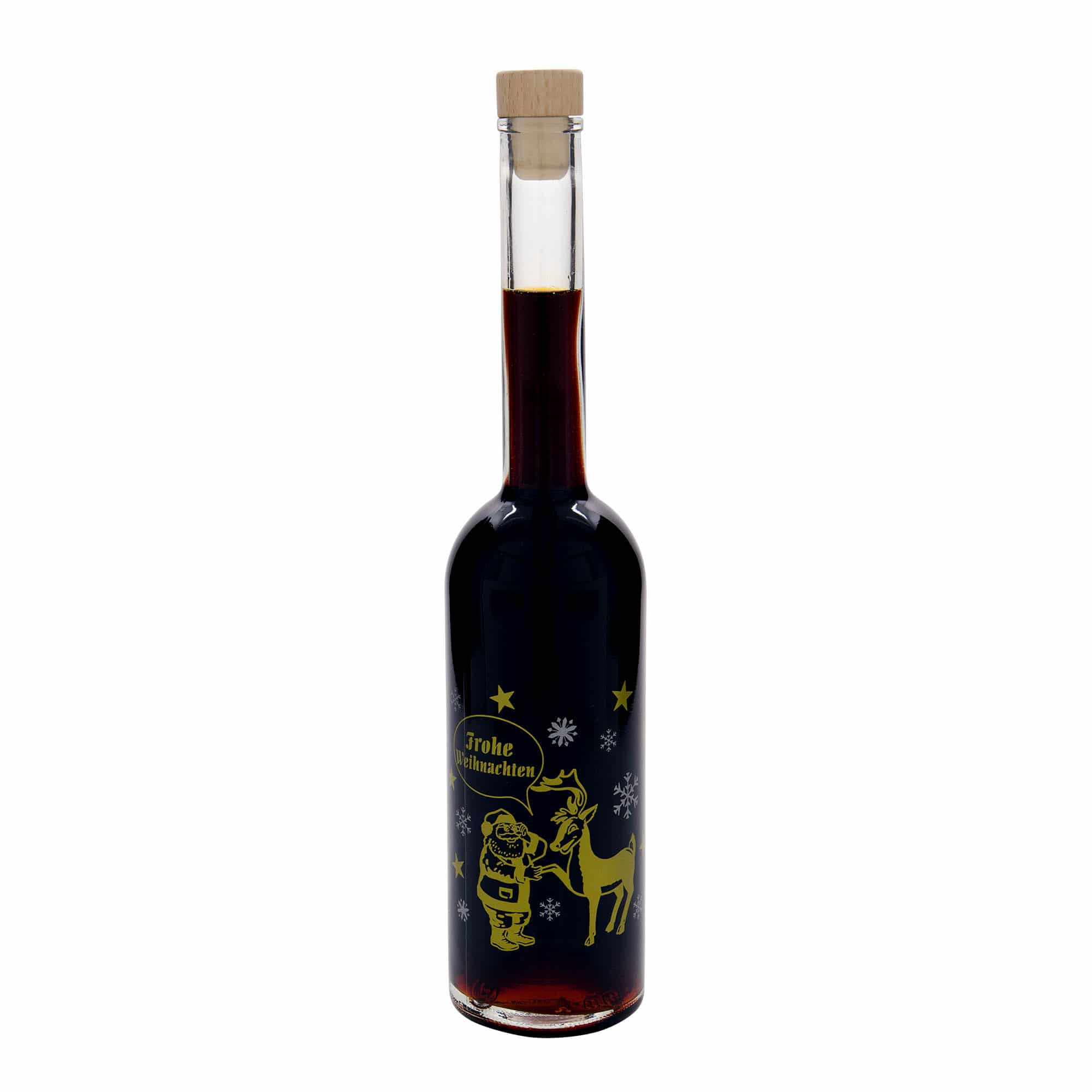 500 ml klaaspudel 'Opera', motiiv: ilutulestik, sulgur: kork