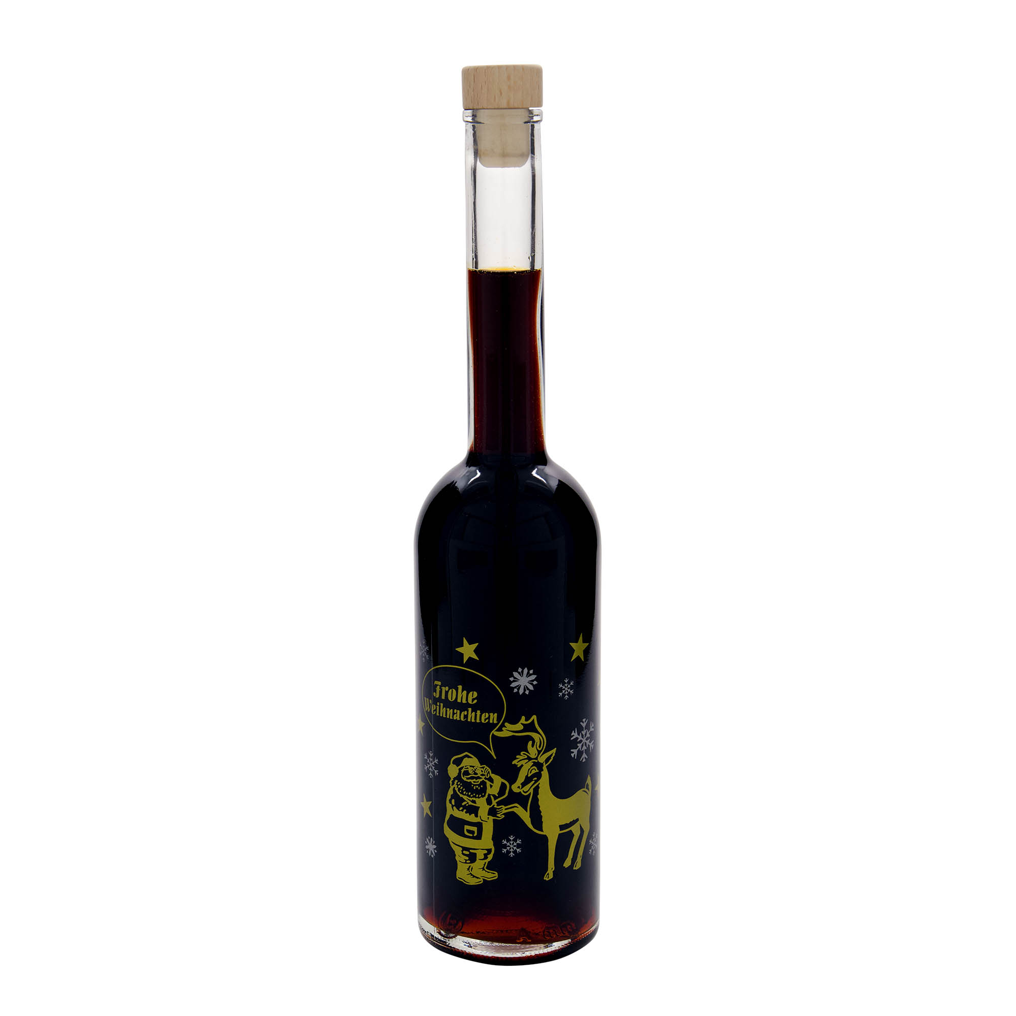 500 ml klaaspudel 'Opera', motiiv: ilutulestik, suuava: kork