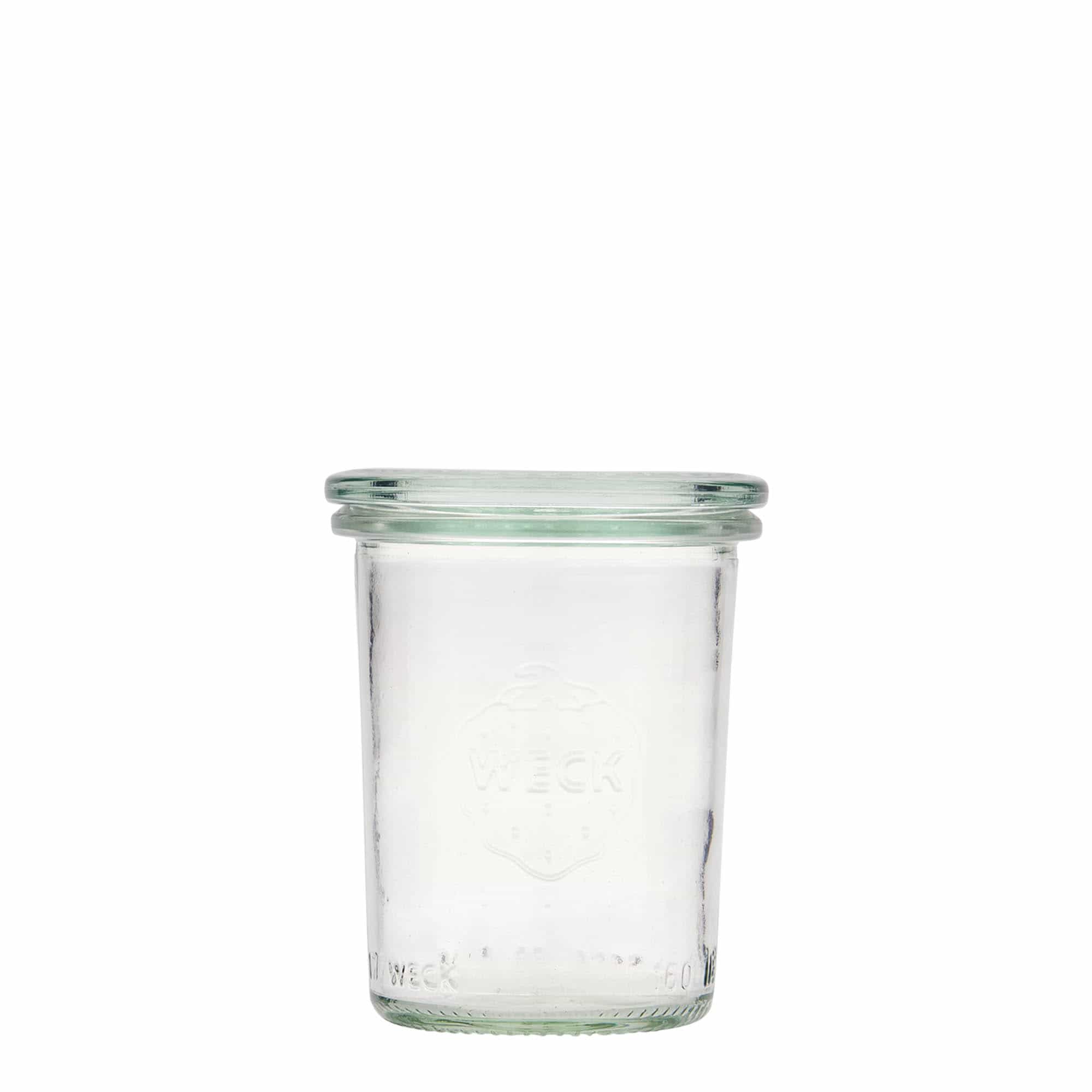 160 ml WECKi laia suuga purk, sulgur: ümar serv