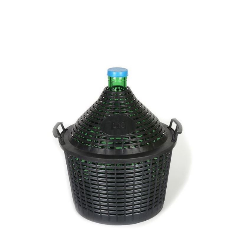 10 l pallkorkgaasipudel, kitsas kael, klaas, roheline, suu: klapikaas 10 l pallkorkgaasipudel, kitsas kael, klaas, roheline, suu: klapikaas