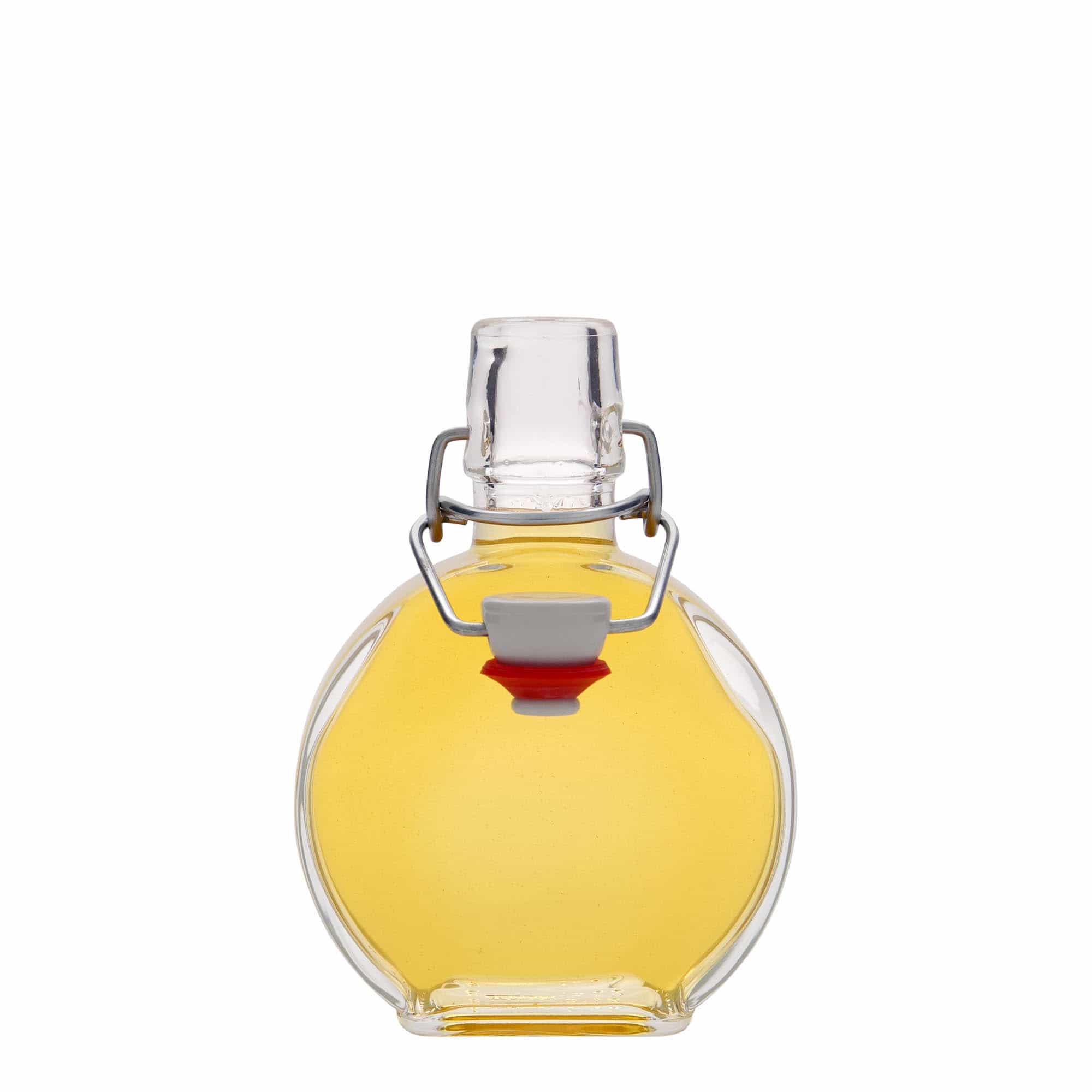 200 ml klaaspudel 'Sensatione', ristkülikukujuline, sulgur: traatkork