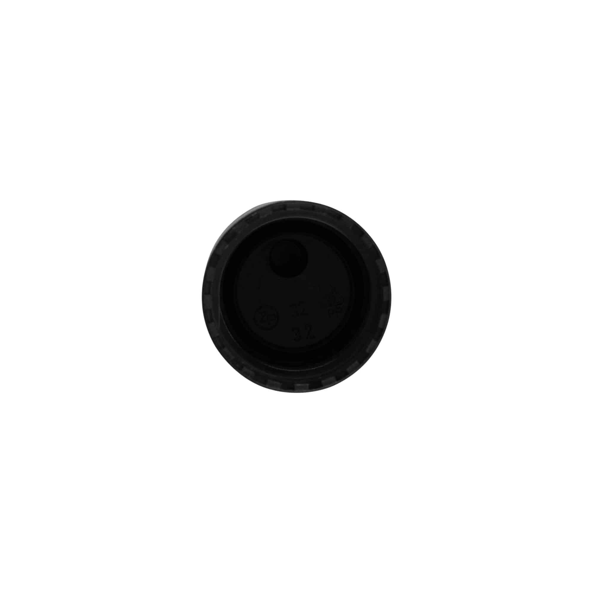 Keeratav disc-top-kork, PP-plast, must, sulguri tüüp: GPI 24/410