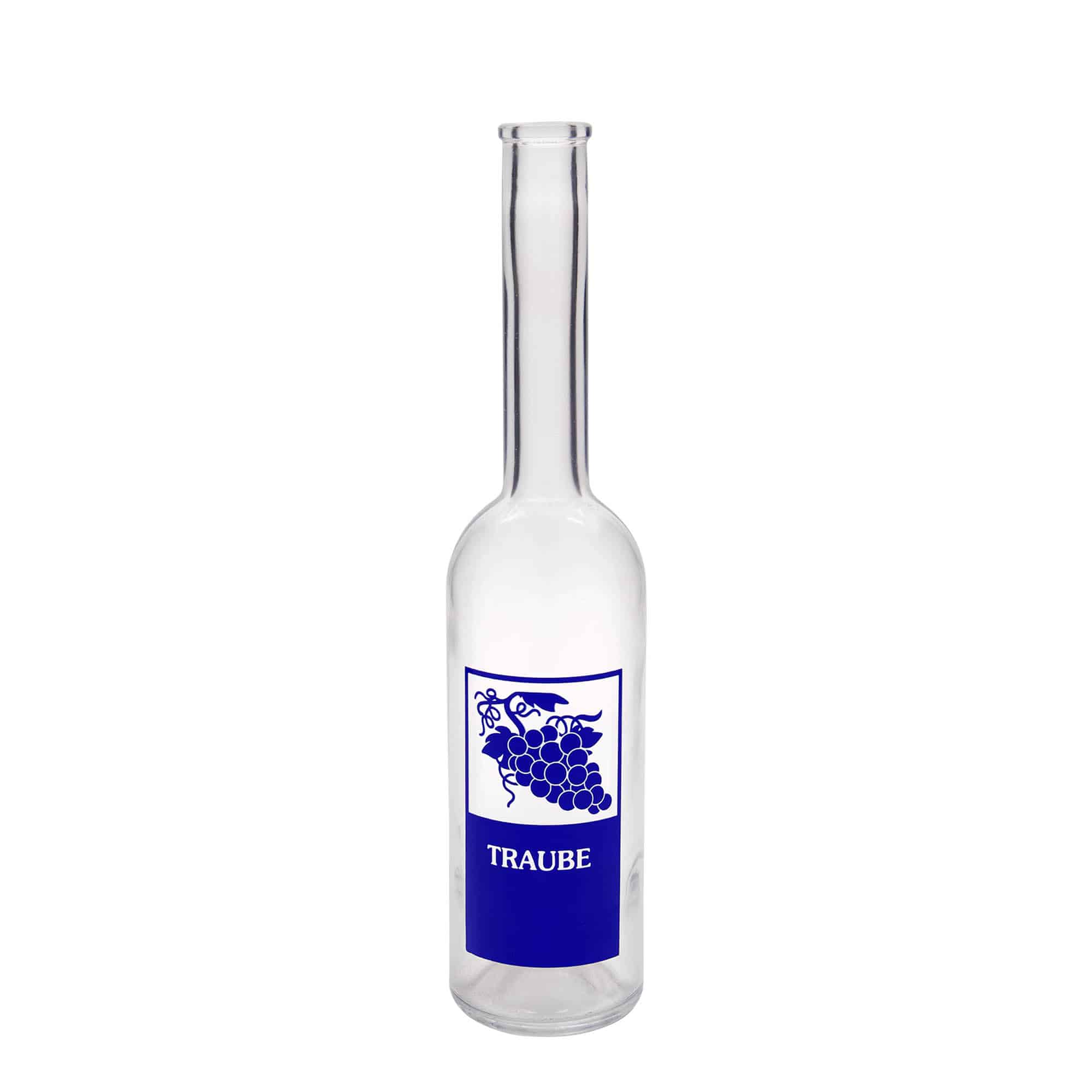 500 ml klaaspudel „Opera“, motiiv: Viinamarjad, avale: kork