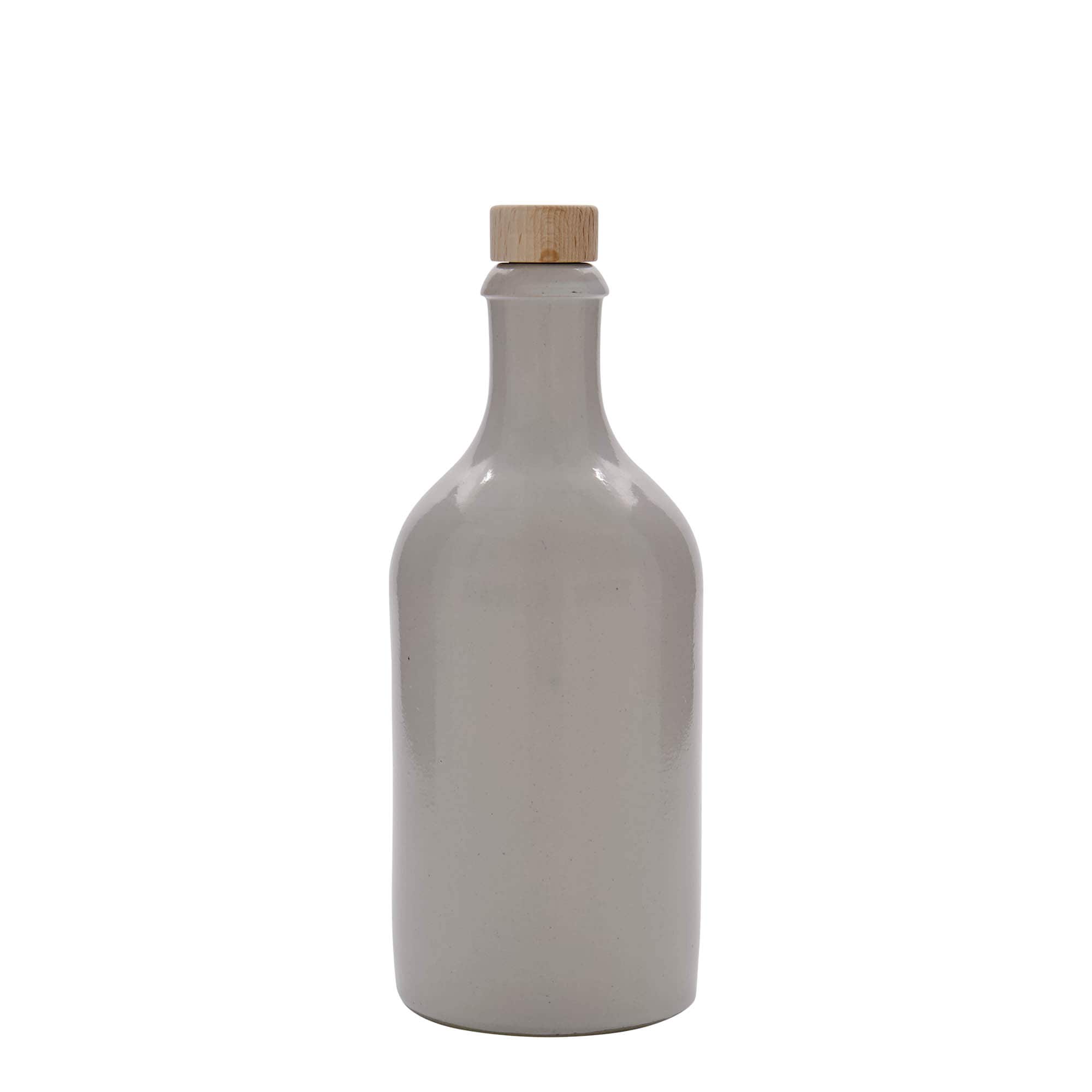 500 ml savinõu, keraamiline, valge, suuava: kork