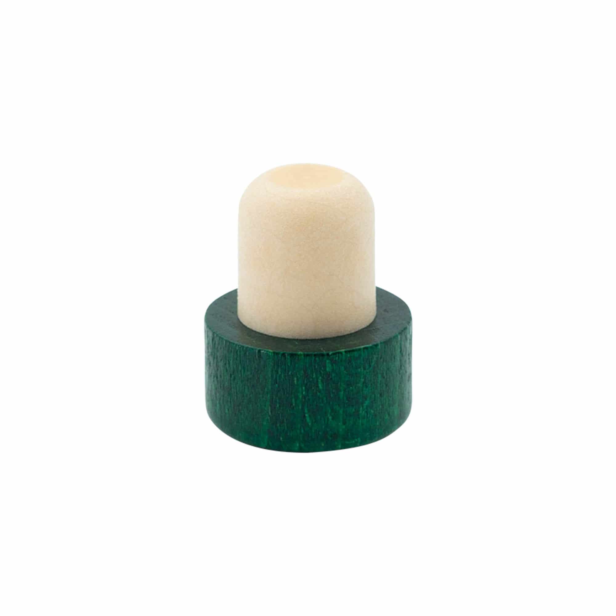 Käepideme kork 19 mm, puit/plastik, roheline, suuava jaoks: kork
