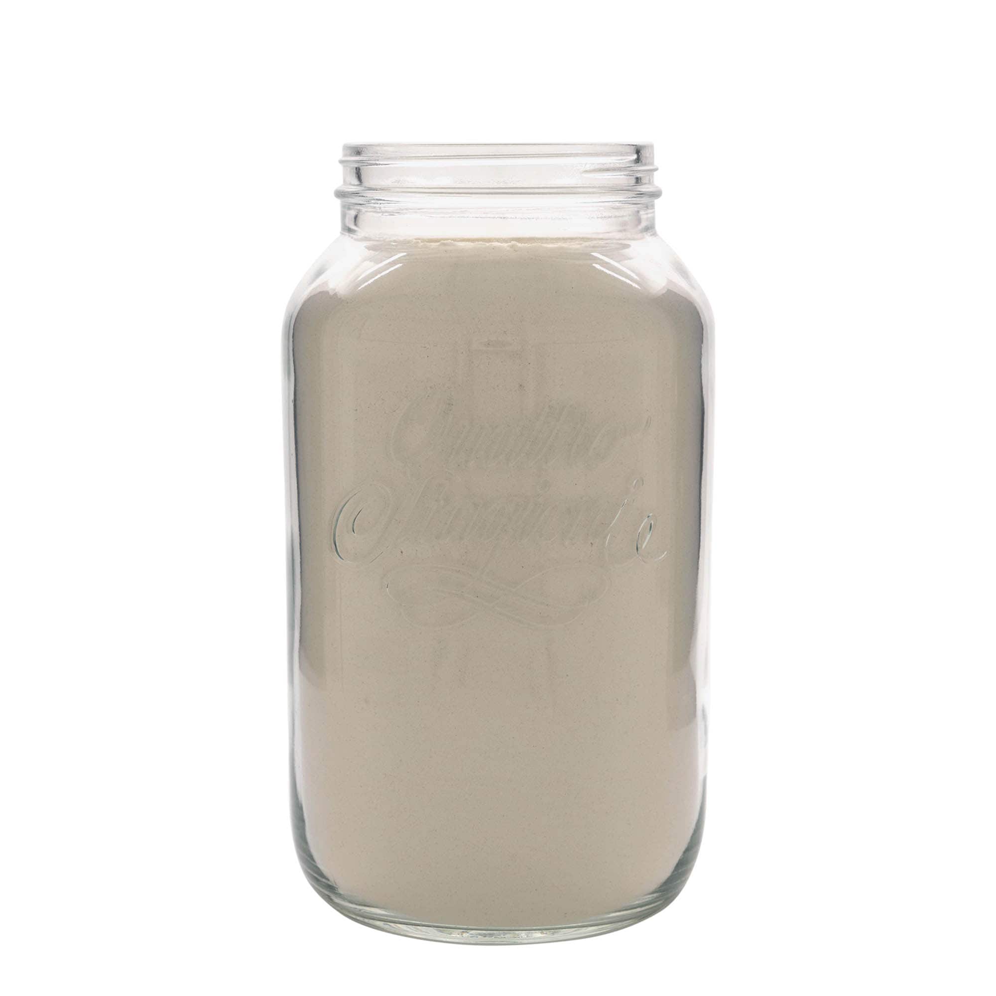 3800 ml klaaspurk 'Quattro Stagioni', sulgur: keeratav kaas