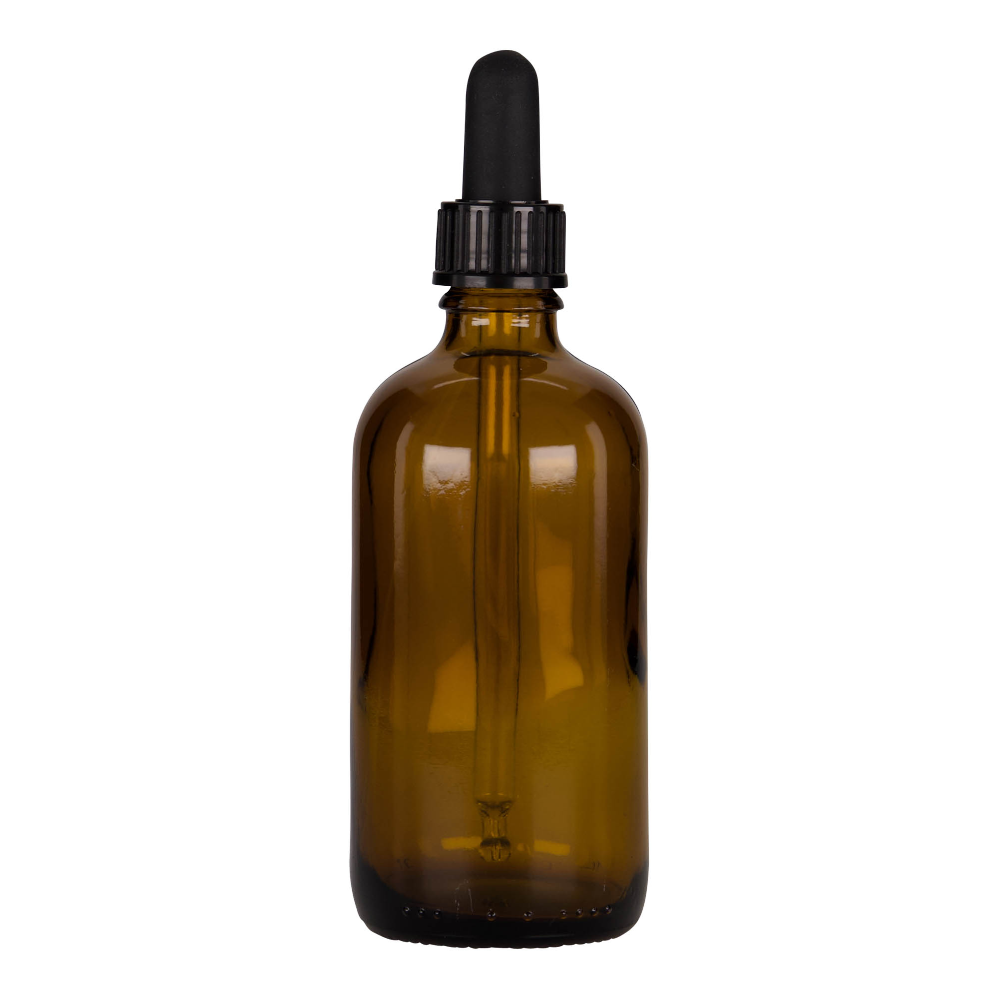 100 ml tilguti pudel meditsiin, klaas, pruun-must, suu: DIN 18