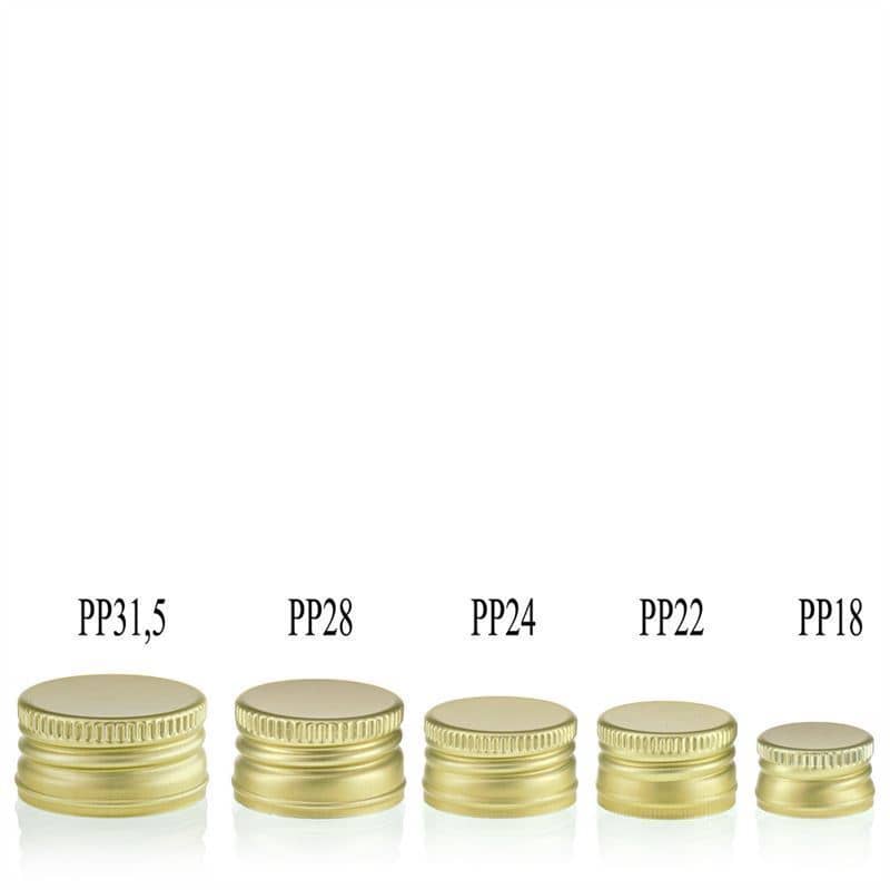 Keeratav kork, metall, kuldne, sulguri tüüp: PP 18