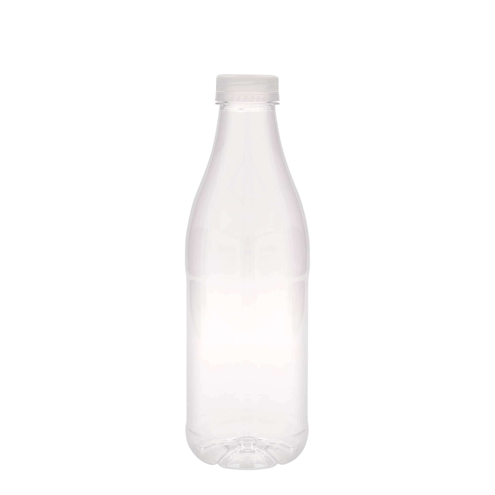 1.000 ml PET-pudel 'Piim ja mahl', plastik, kaelus: 38 mm