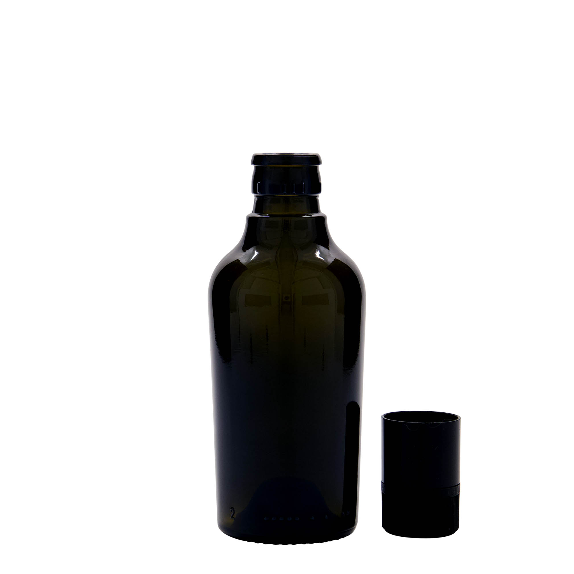 250 ml äädika-/õlipudel 'Oleum', klaas, antiikroheline, suu: DOP