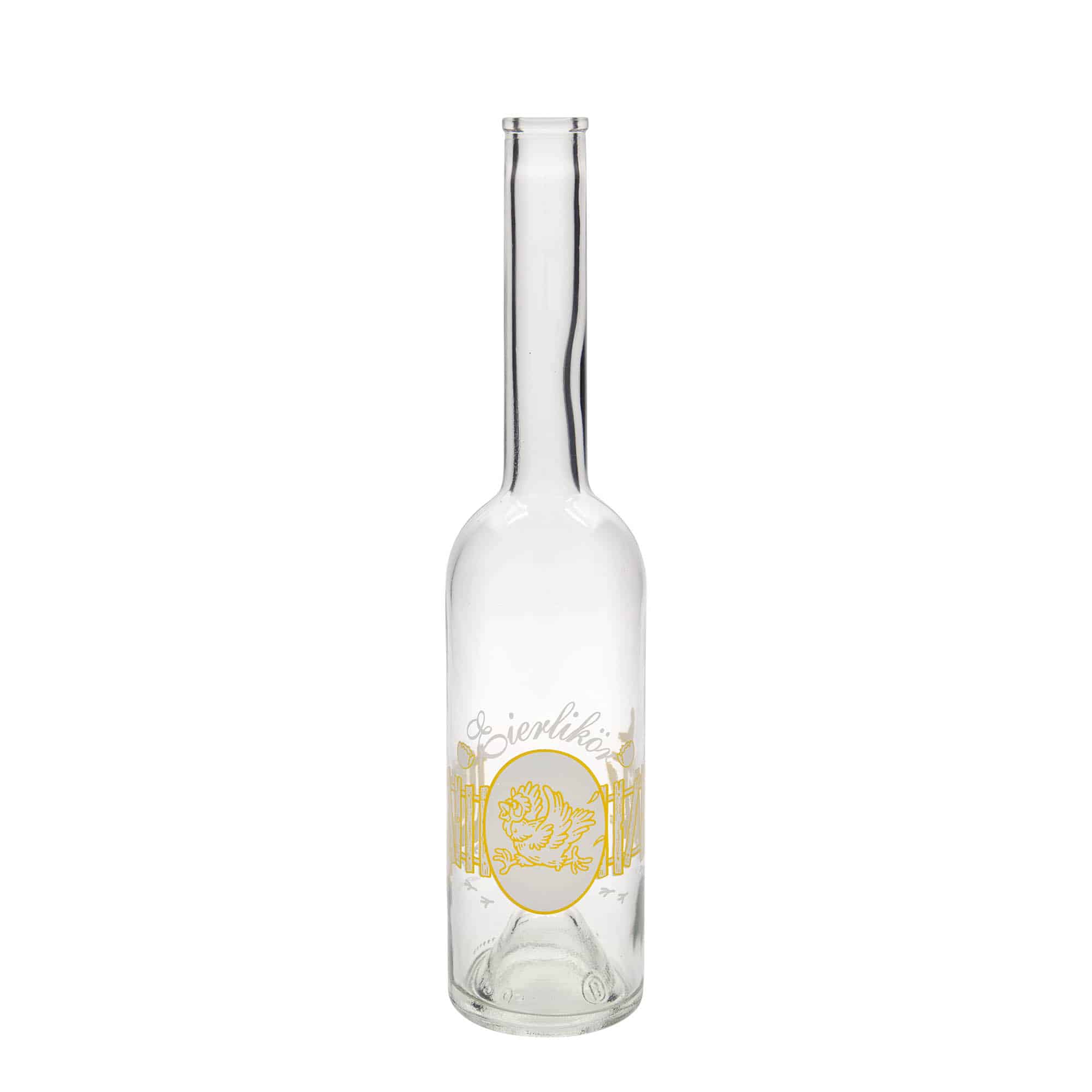 500 ml klaaspudel „Opera“, motiiv: munaliköör, avale: kork