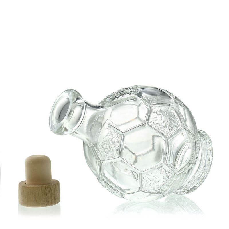 200 ml klaaspudel 'Jalgpall', sulgur: kork