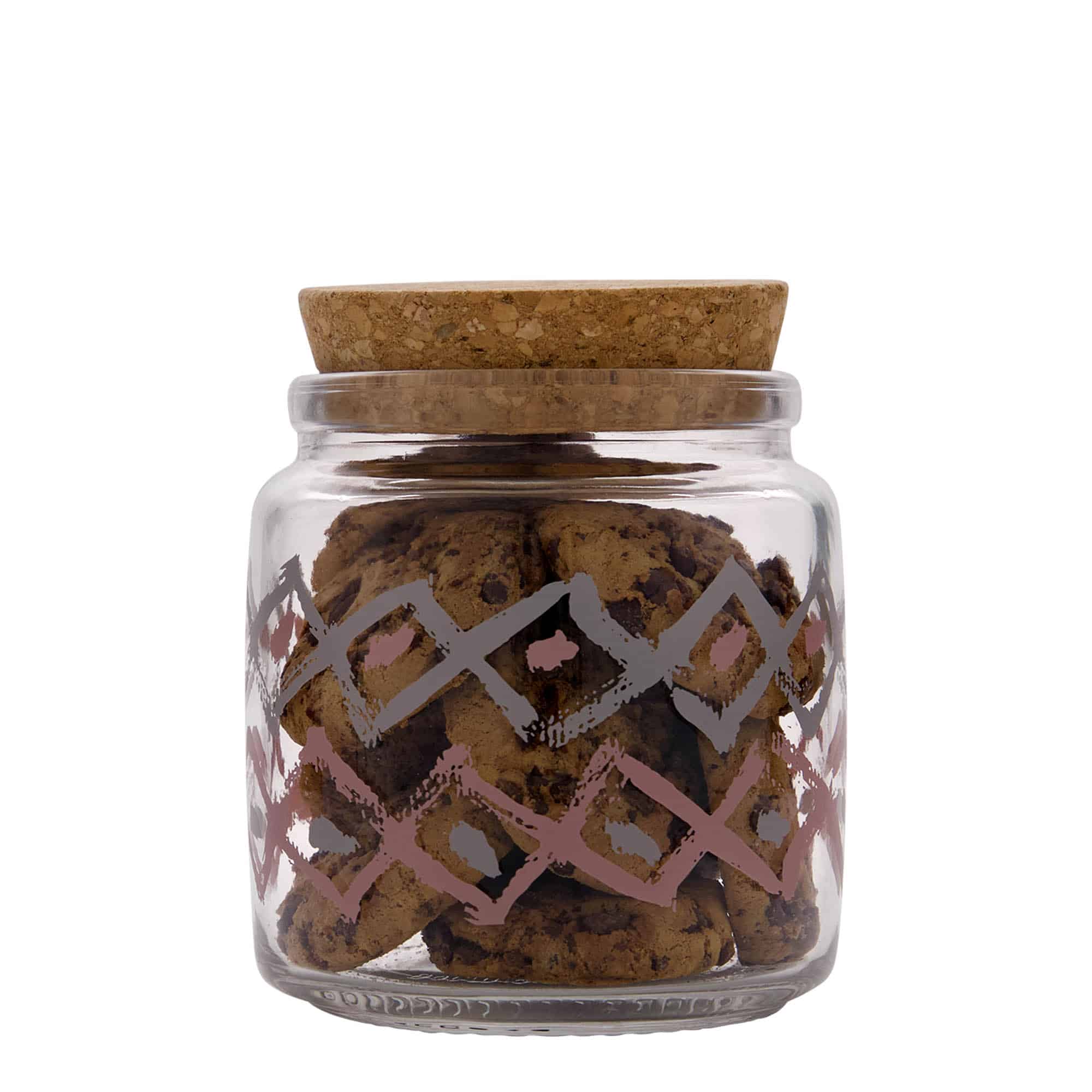 750 ml korksulguriga purk 'Giara', motiiv: Manolibera rosa, sulgur: kork