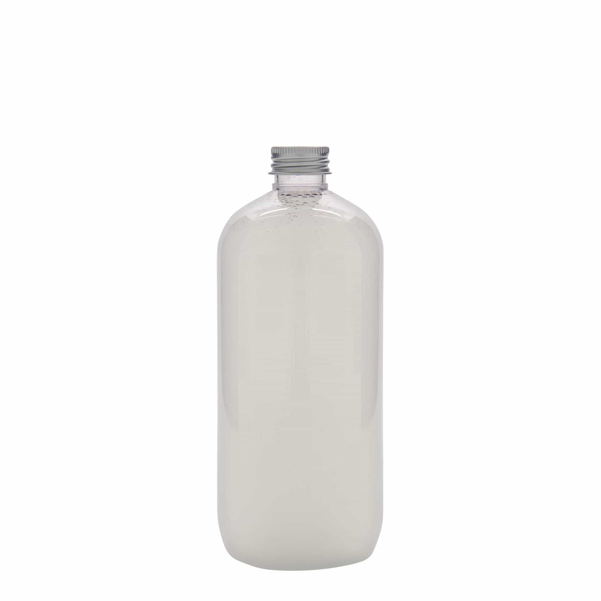 500 ml PET-pudel 'Boston', plast, sulgur:  24/410