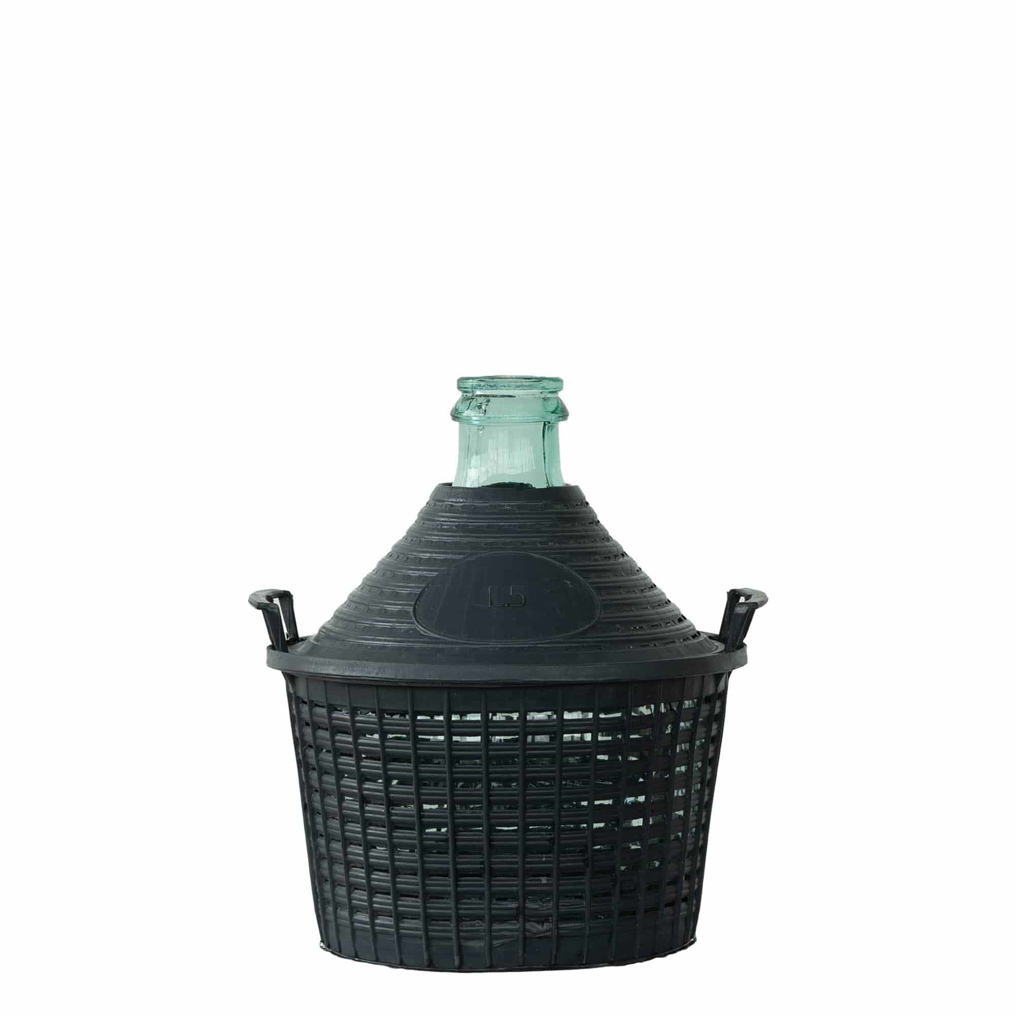 5 l pallonpudel kitsas kaelaga, klaas, avale: klapikaas