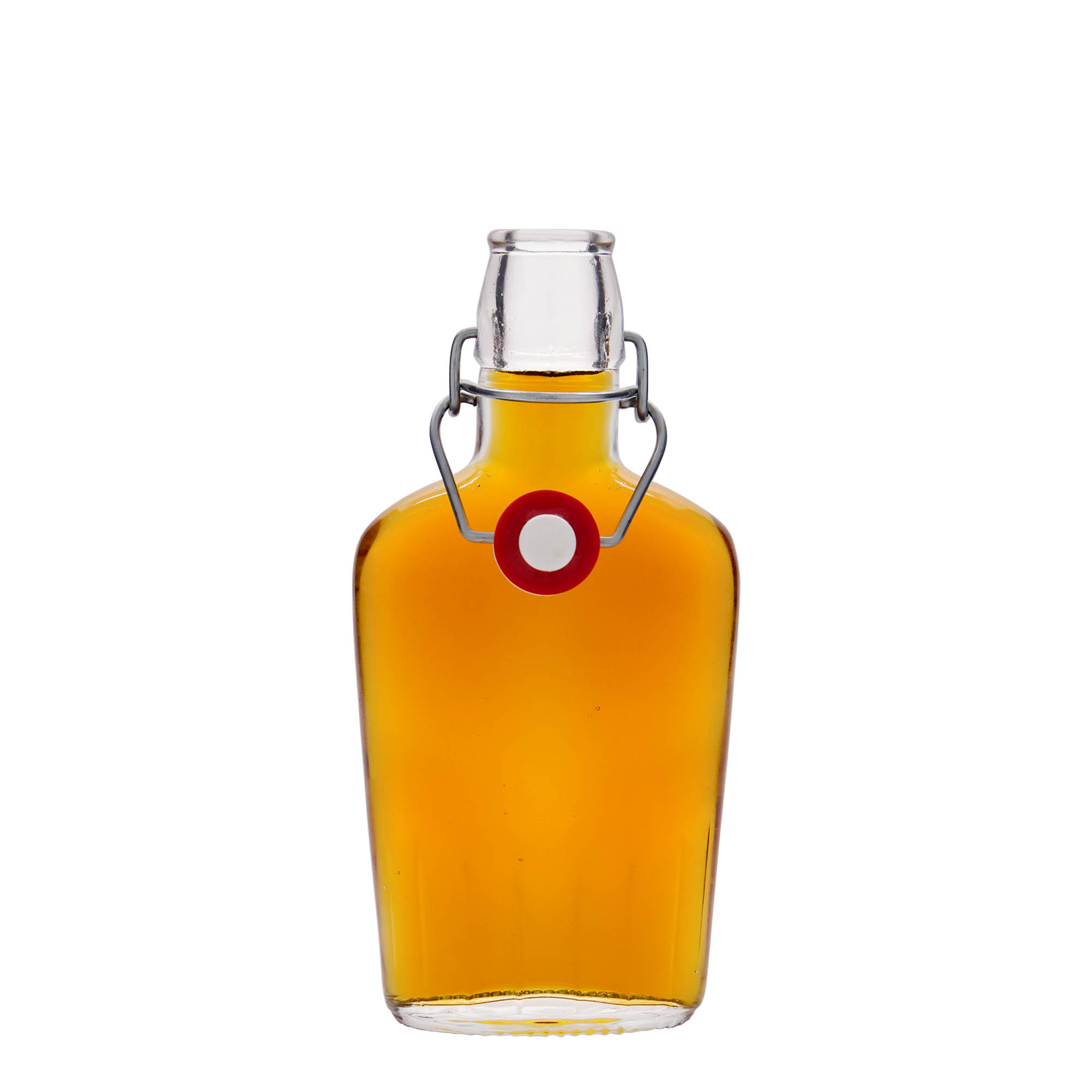 250 ml klaaspudel 'Fiaschetta', ovaalne, suu: klambrikork 250 ml klaaspudel 'Fiaschetta', ovaalne, suu: klambrikork