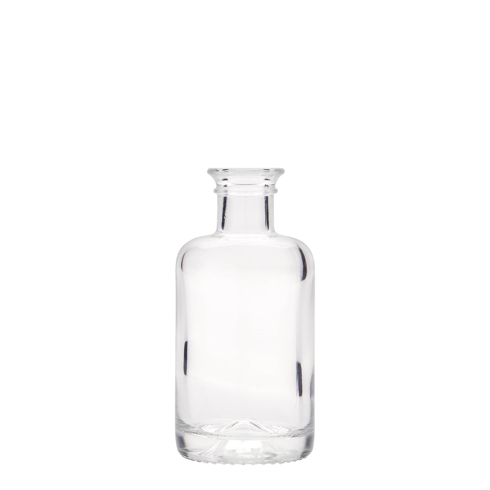 100 ml klaaspudel apteekrile, avale: kork