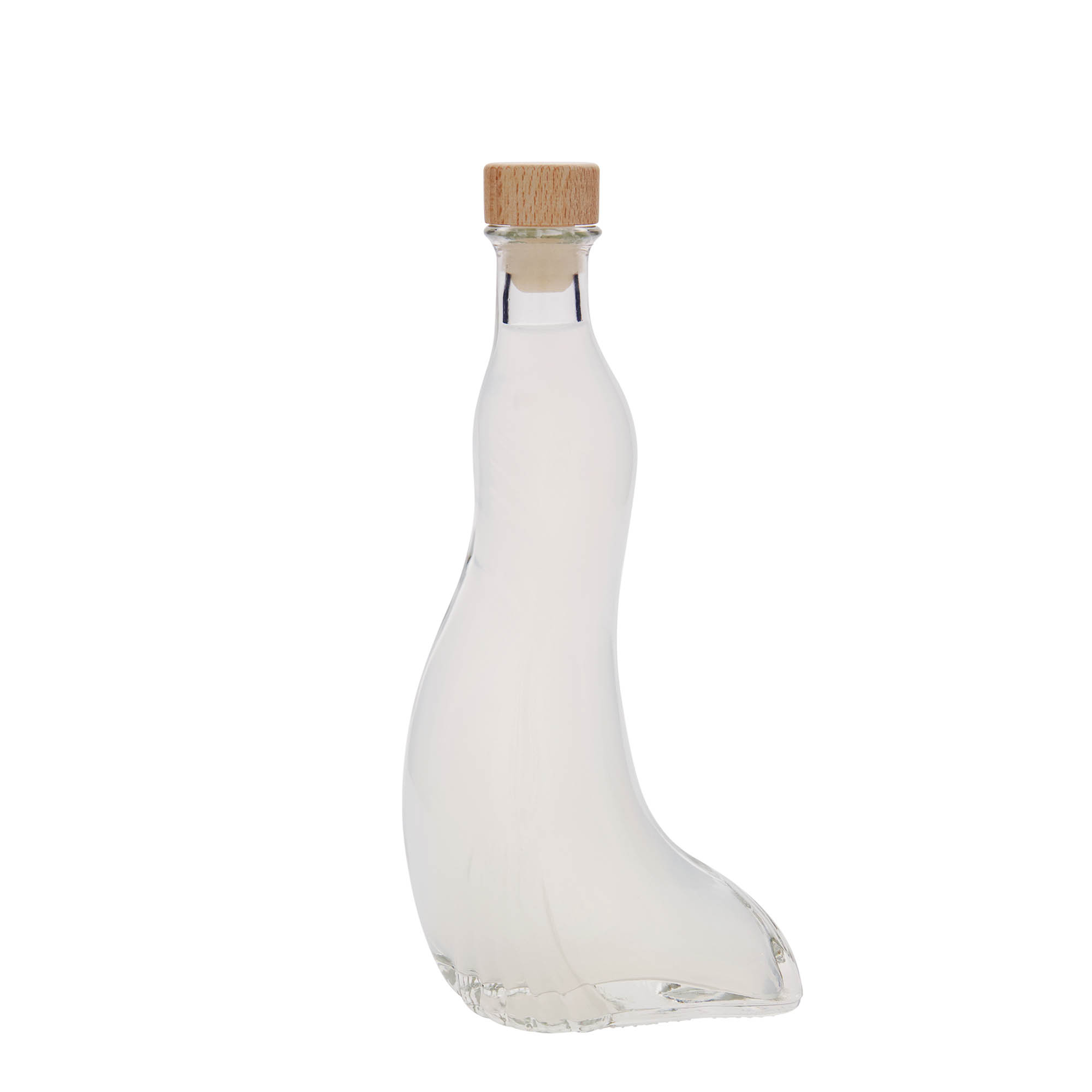 200 ml klaaspudel 'Hüljes', suuava: kork