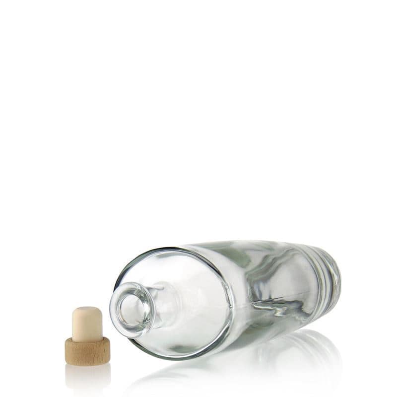 500 ml klaaspudel 'Vanessa', ovaalne, sulgur: kork