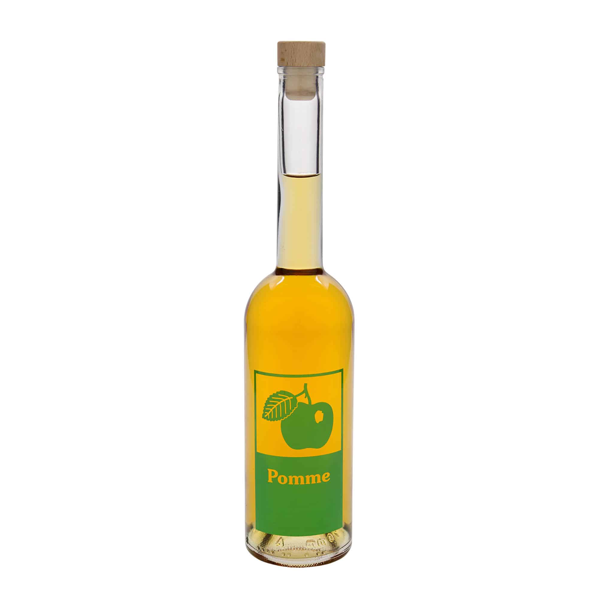 500 ml klaaspudel 'Opera', motiiv: Pomme (õun), sulgur: kork