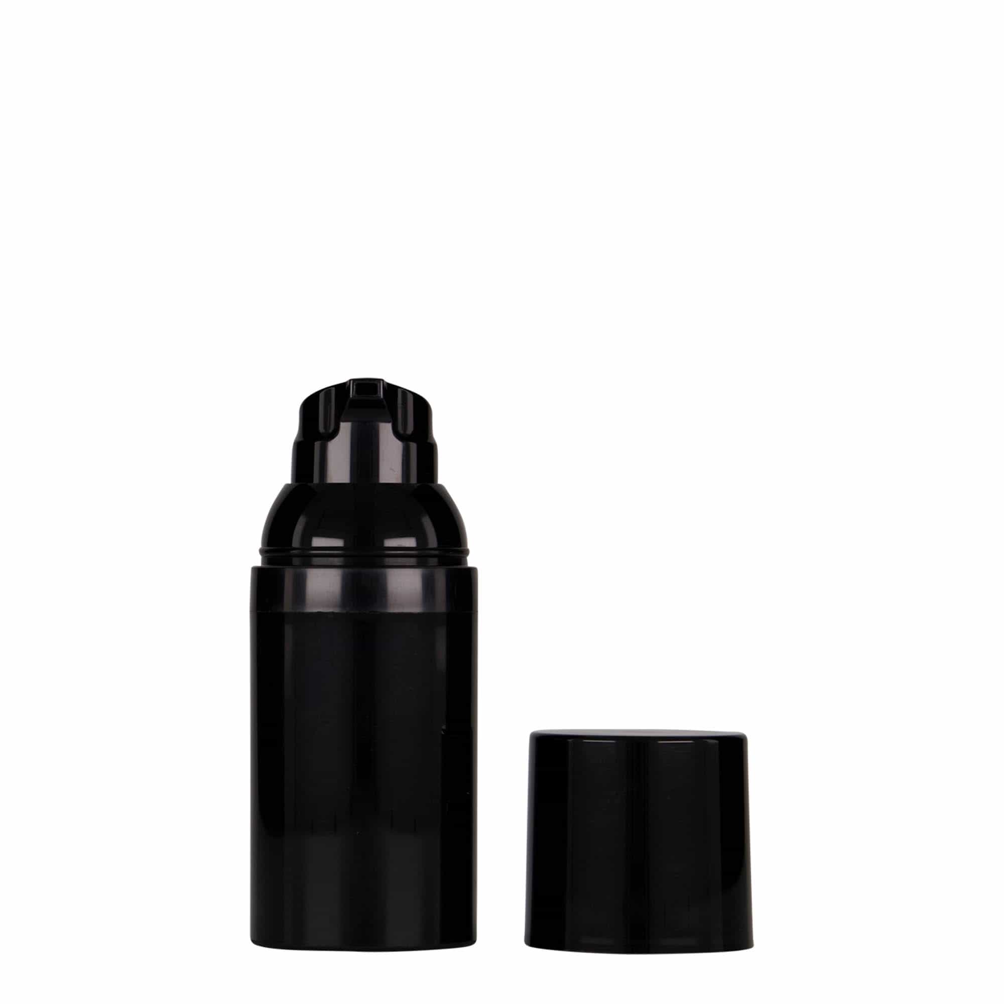 30 ml õhuvaba dosaator 'Mezzo', PP-plast, must