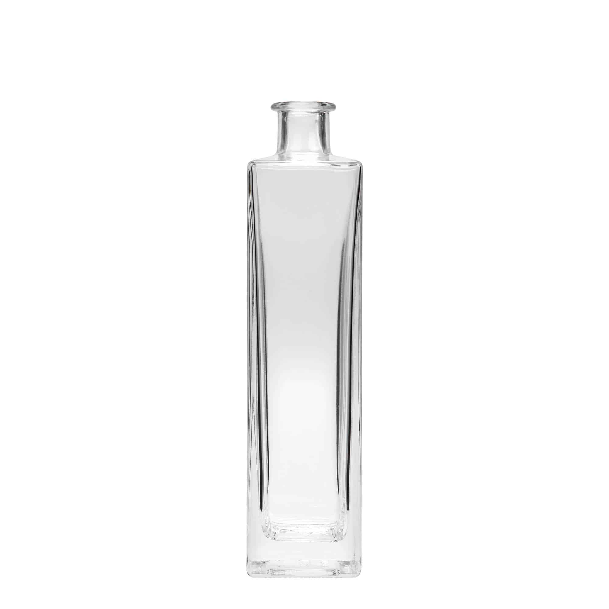 500 ml klaaspudel 'Rafaello', ruudukujuline, sulgur: kork 500 ml klaaspudel 'Rafaello', ruudukujuline, sulgur: kork