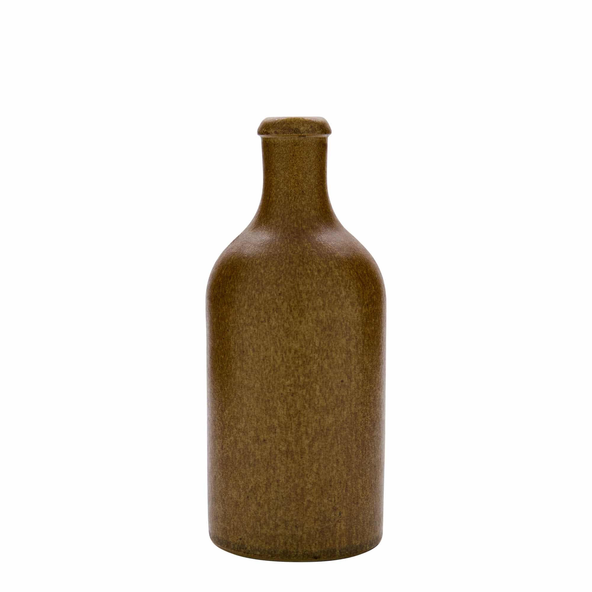 500 ml keraamiline pudel, kivikeraamika, pruun-kristalne, sulgur: kork