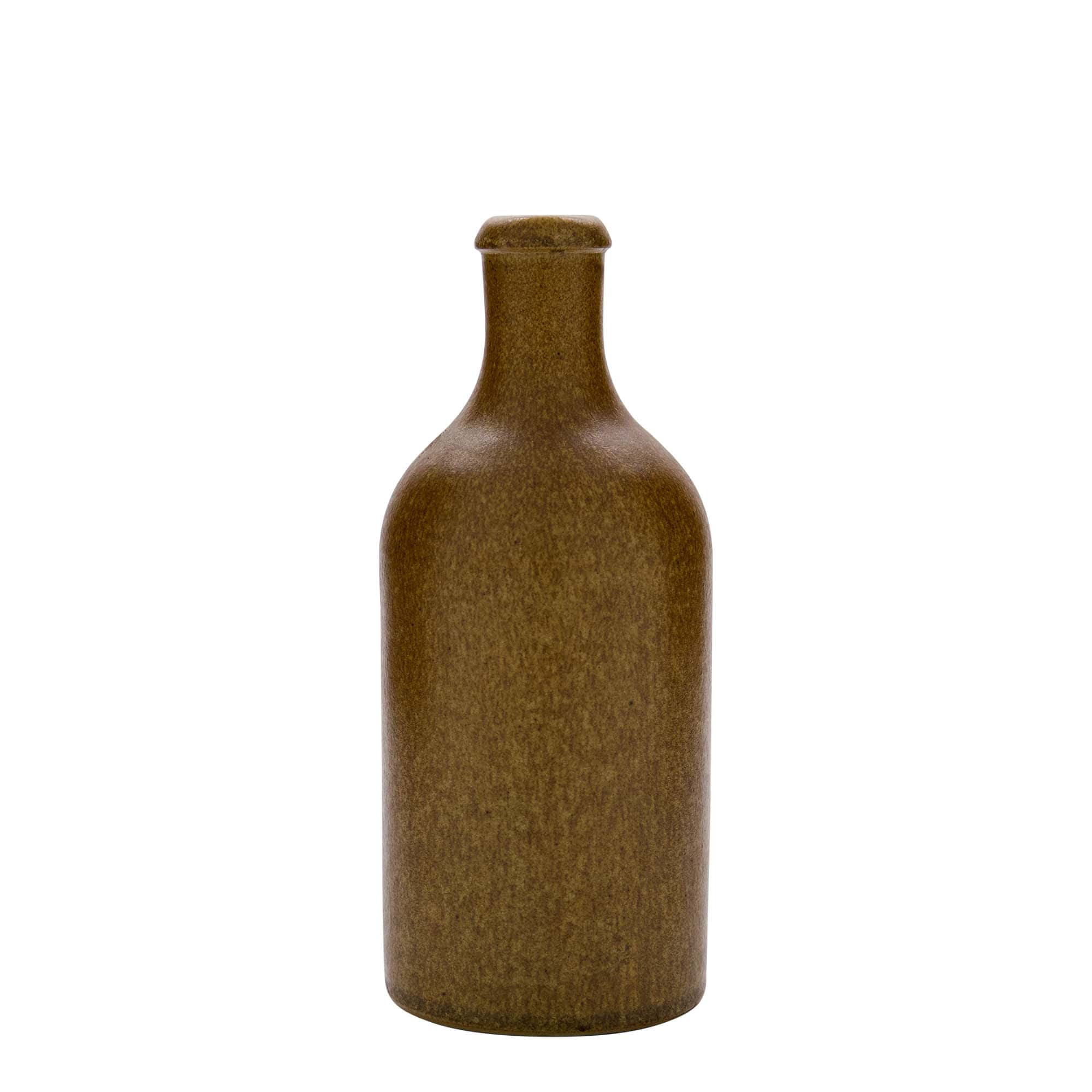 500 ml savikann, keraamiline, pruun-kristall, avale: kork