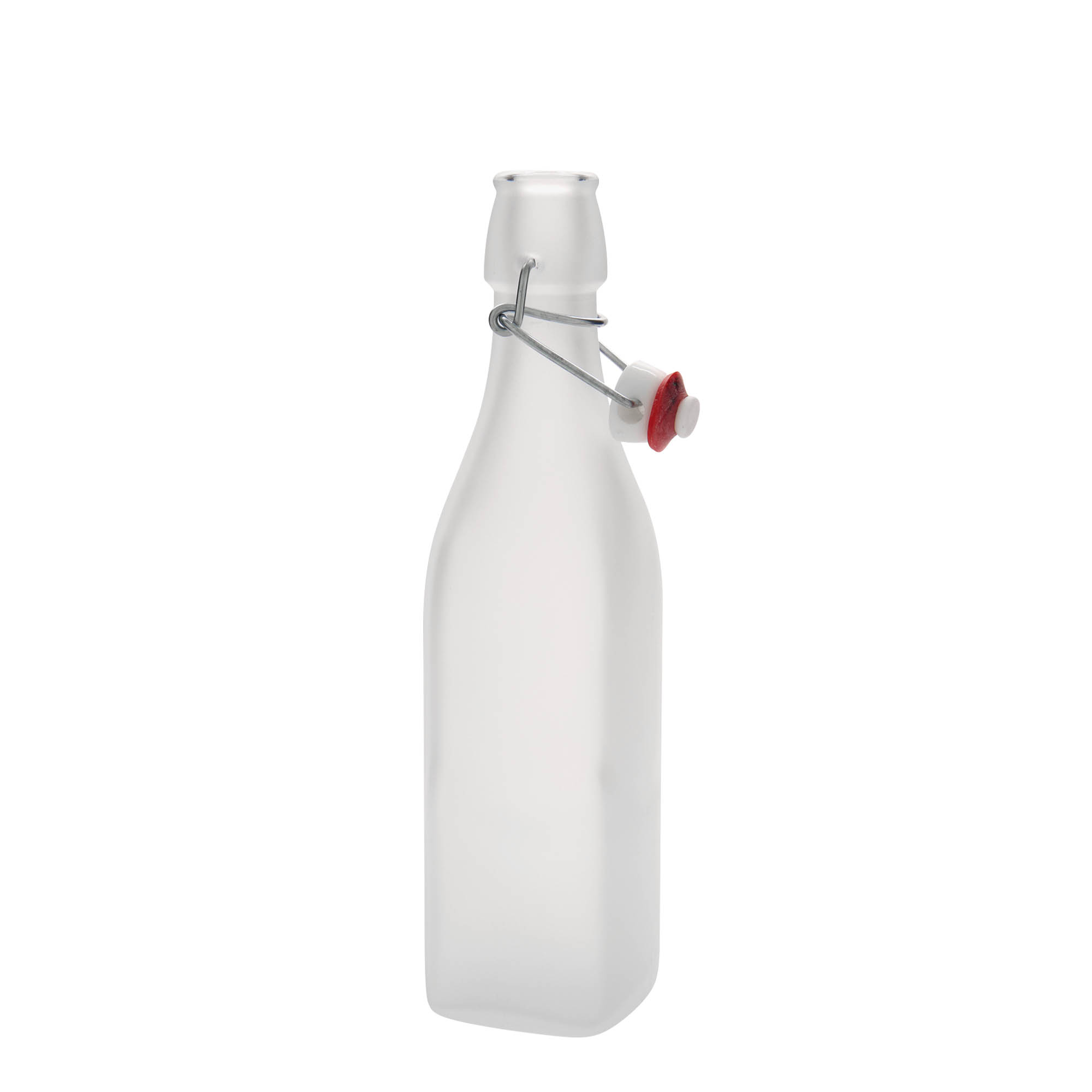 500 ml klaaspudel 'Swing, ruudukujuline, valge, suuava: klambriga sulgur' 500 ml klaaspudel 'Swing, ruudukujuline, valge, suuava: klambriga sulgur'