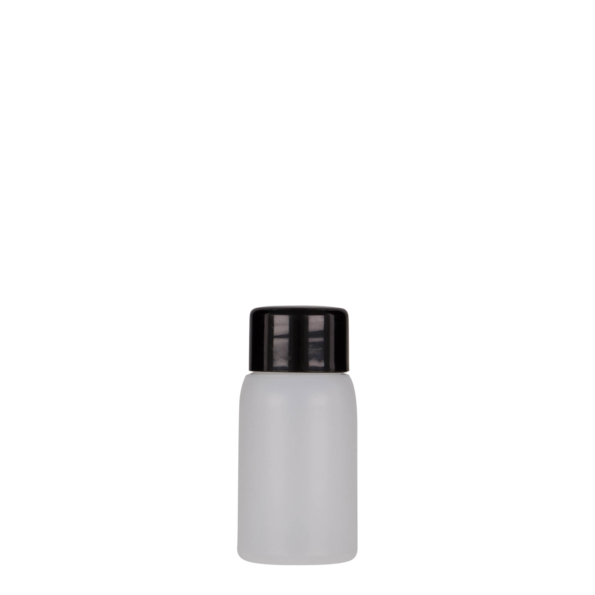 30 ml plastpudel 'Tuffy', HDPE, naturaalne, ava: 24/410
