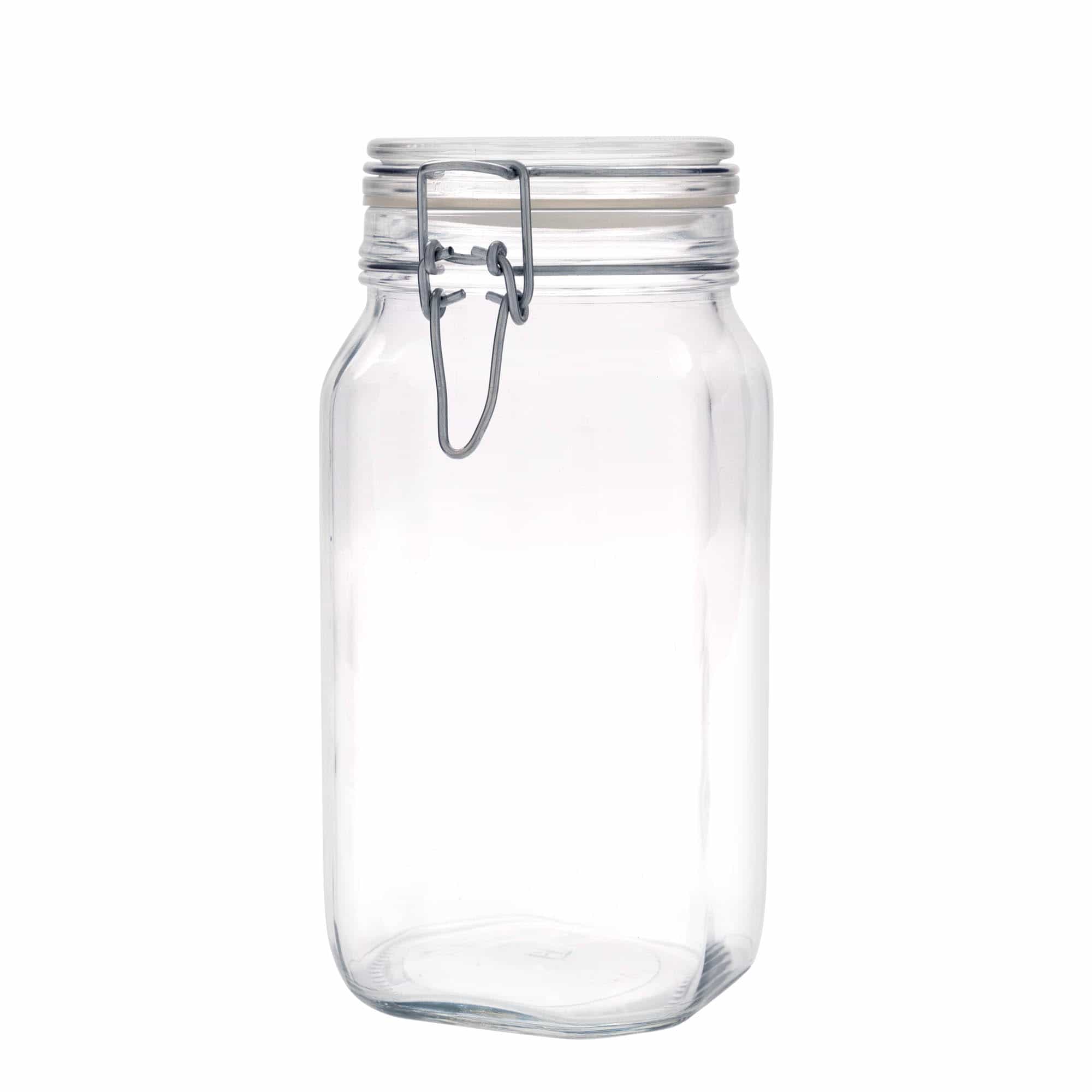 1500 ml traatkaanega purk 'Fido', ruudukujuline, sulgur: traatkaas