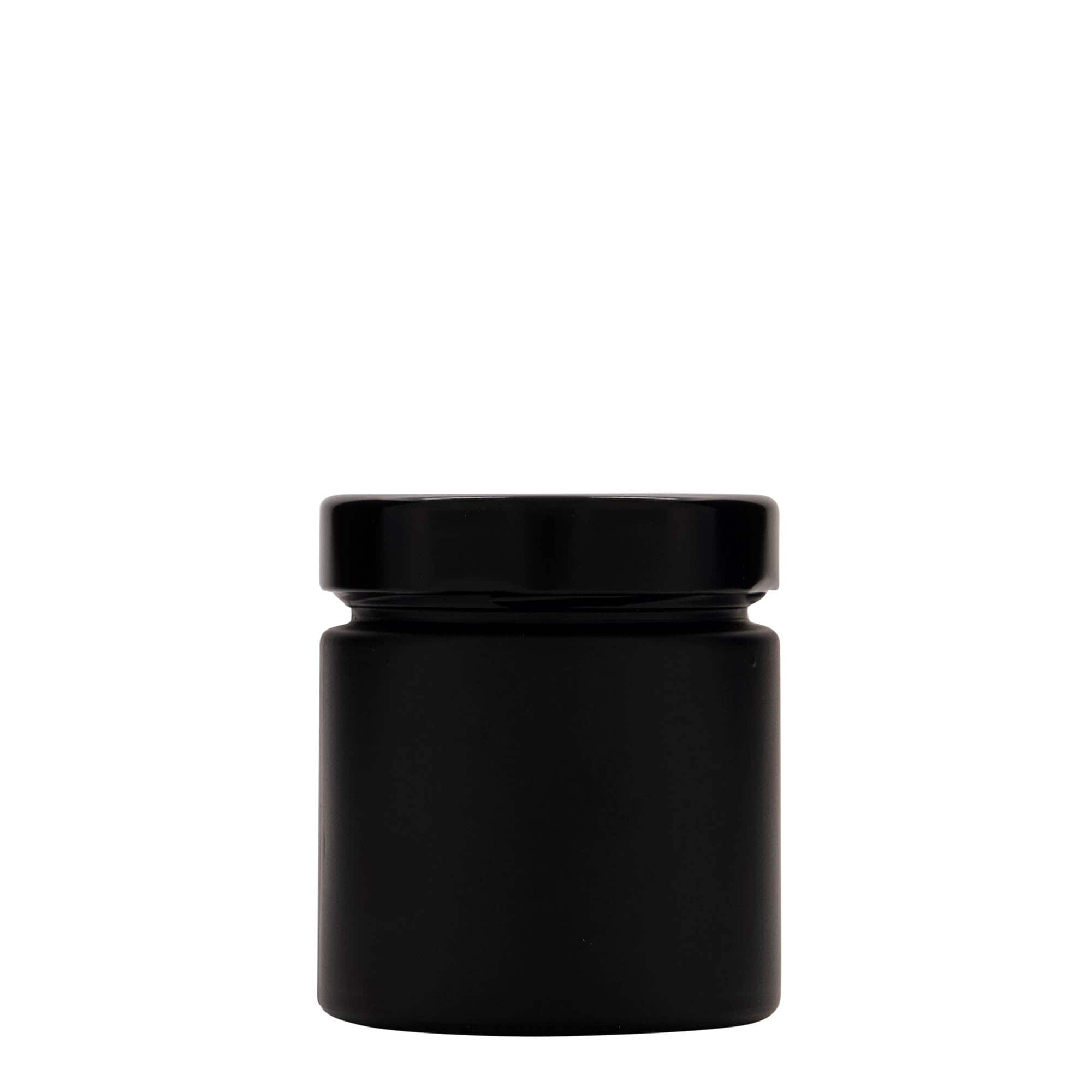 220 ml ümarklaas 'Aurora', must, avaus: Deep-Twist-Off (DTO 66)