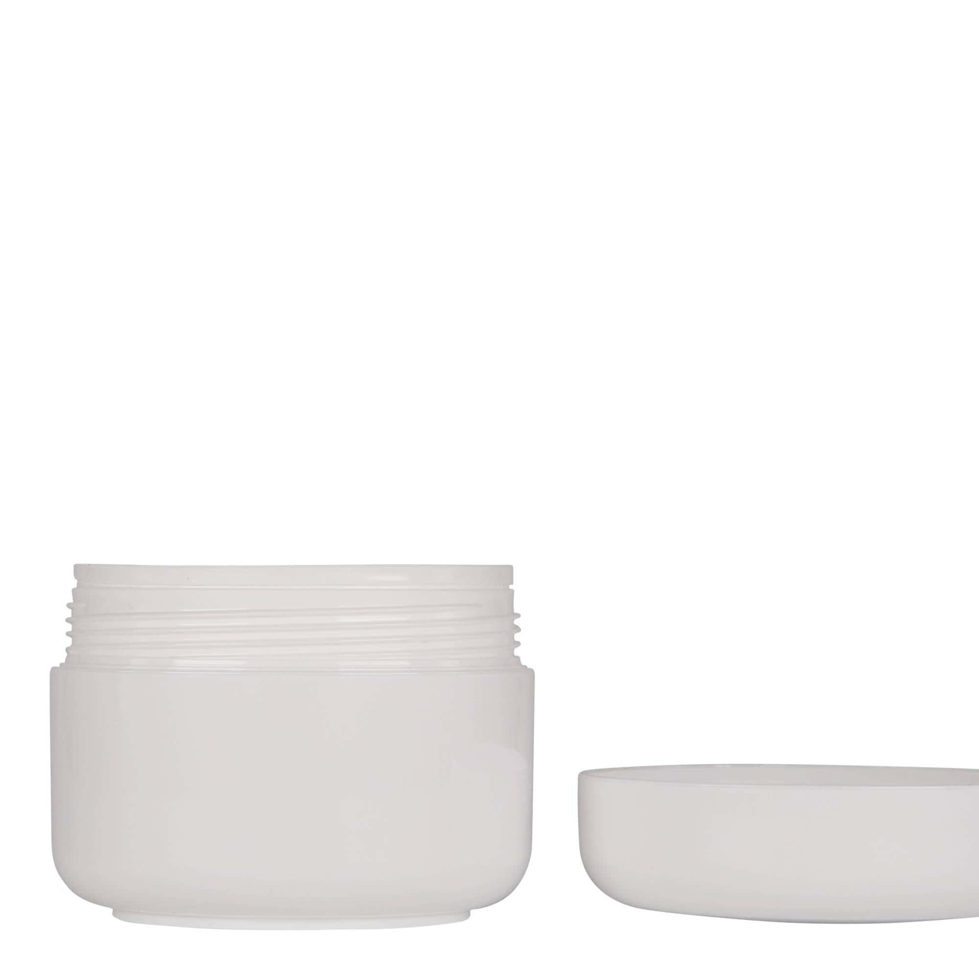 150 ml plasttoos 'Bianca', PP, valge, sulgur: keeratav kaas