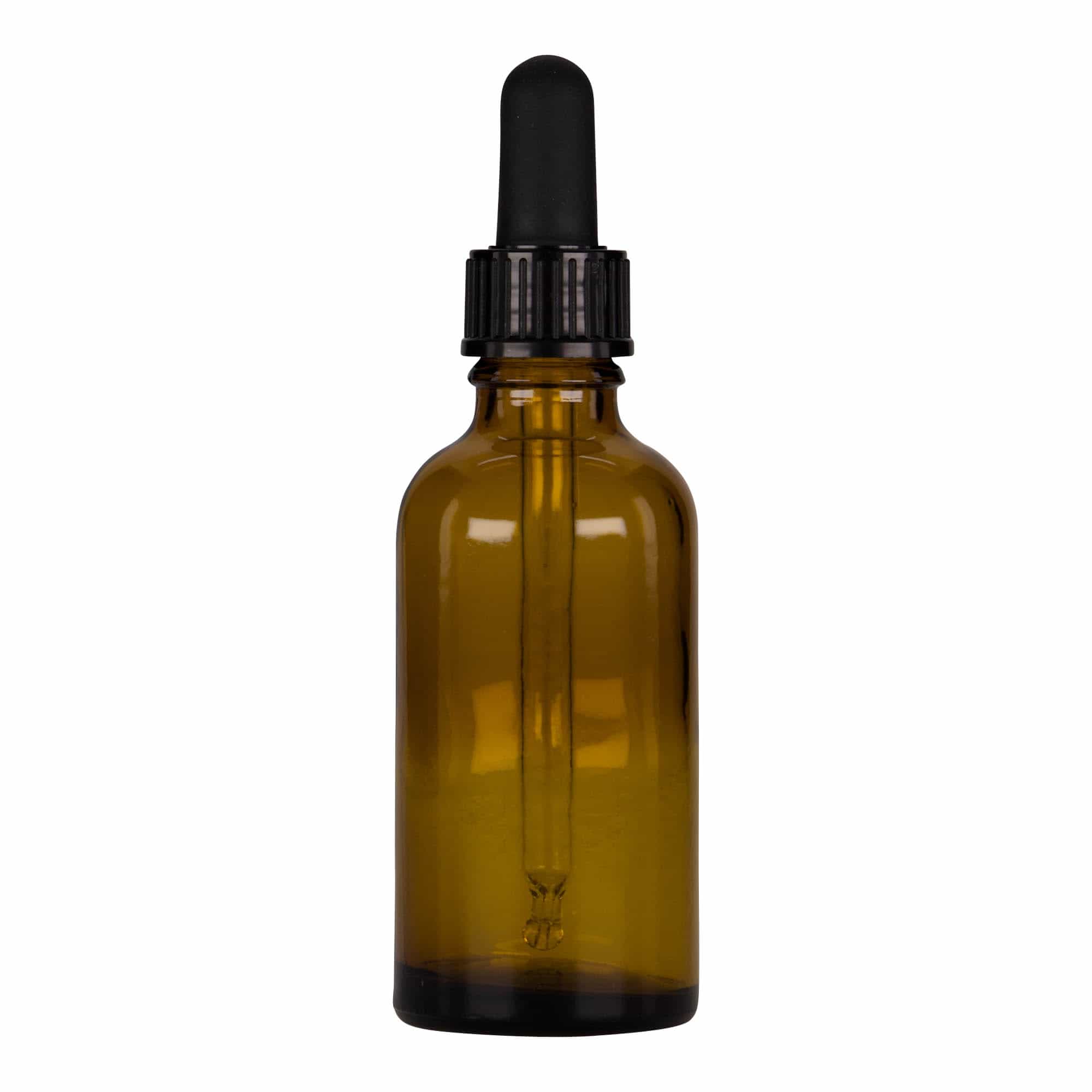 50 ml pipetipudel meditsiiniks, klaas, pruun-must, suuava: DIN 18