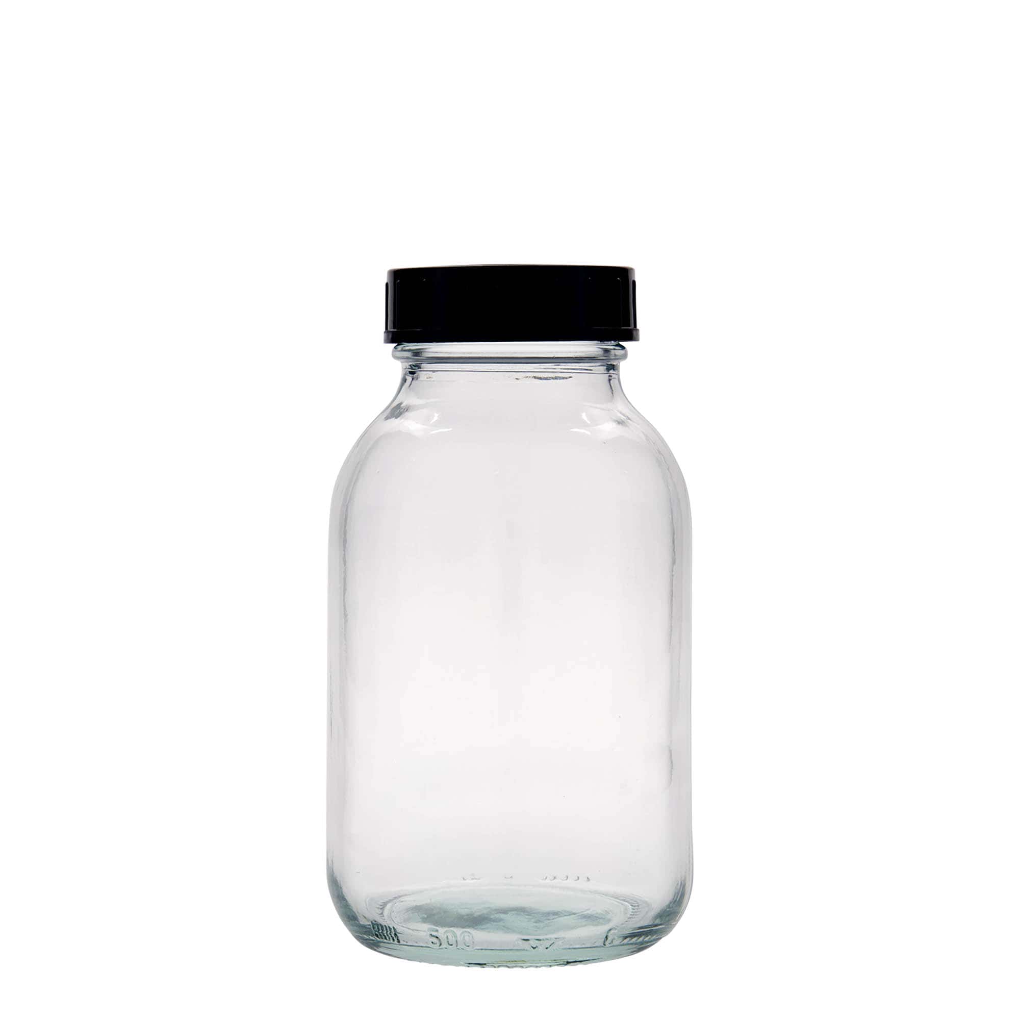 500 ml laia kaelaga purk, sulgur: DIN 55
