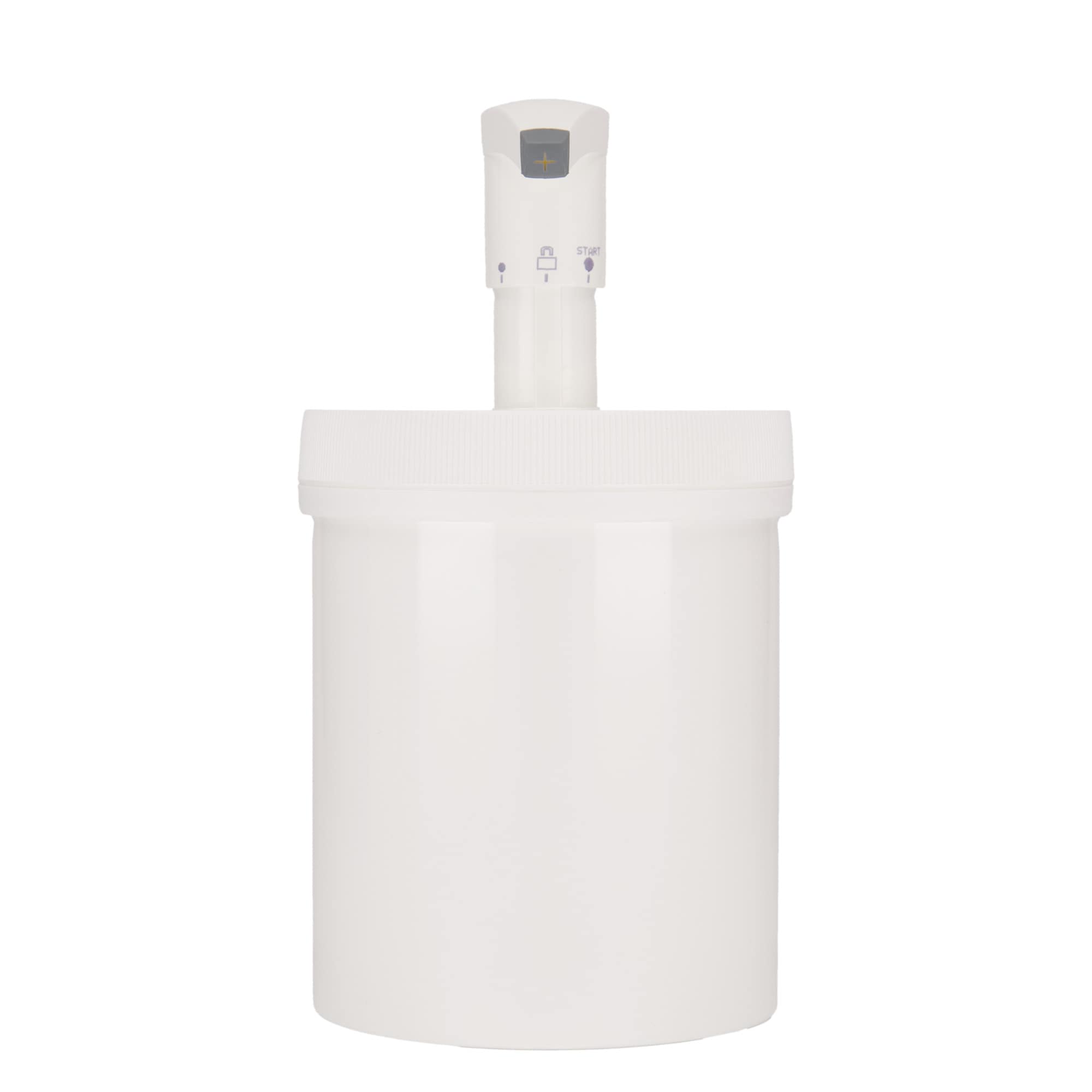 1,240 ml dosaatorpudel 'Securibox', PP-plast, valge, suu: kruvikork