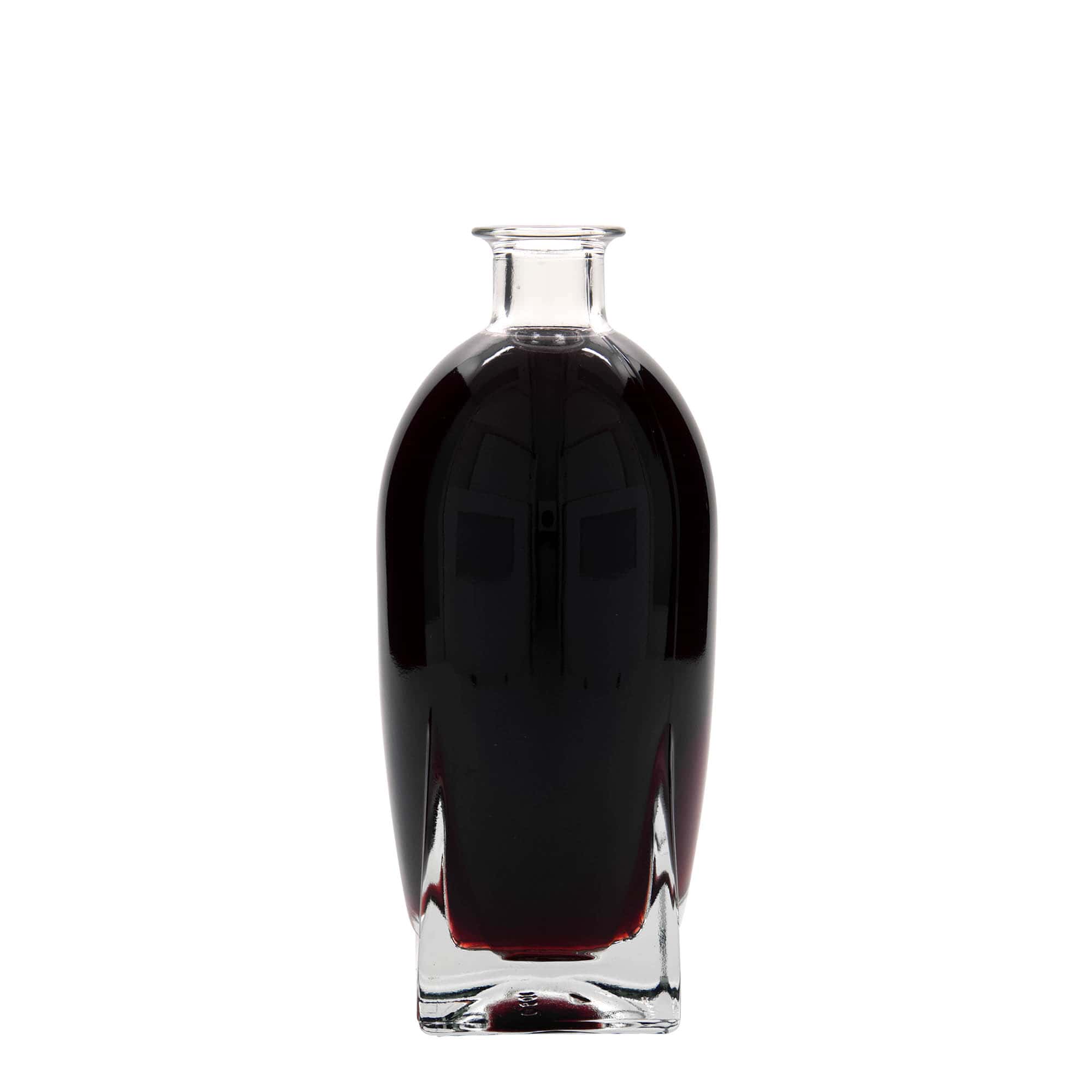 500 ml klaaspudel 'Zino', ruudukujuline, suuava: kork