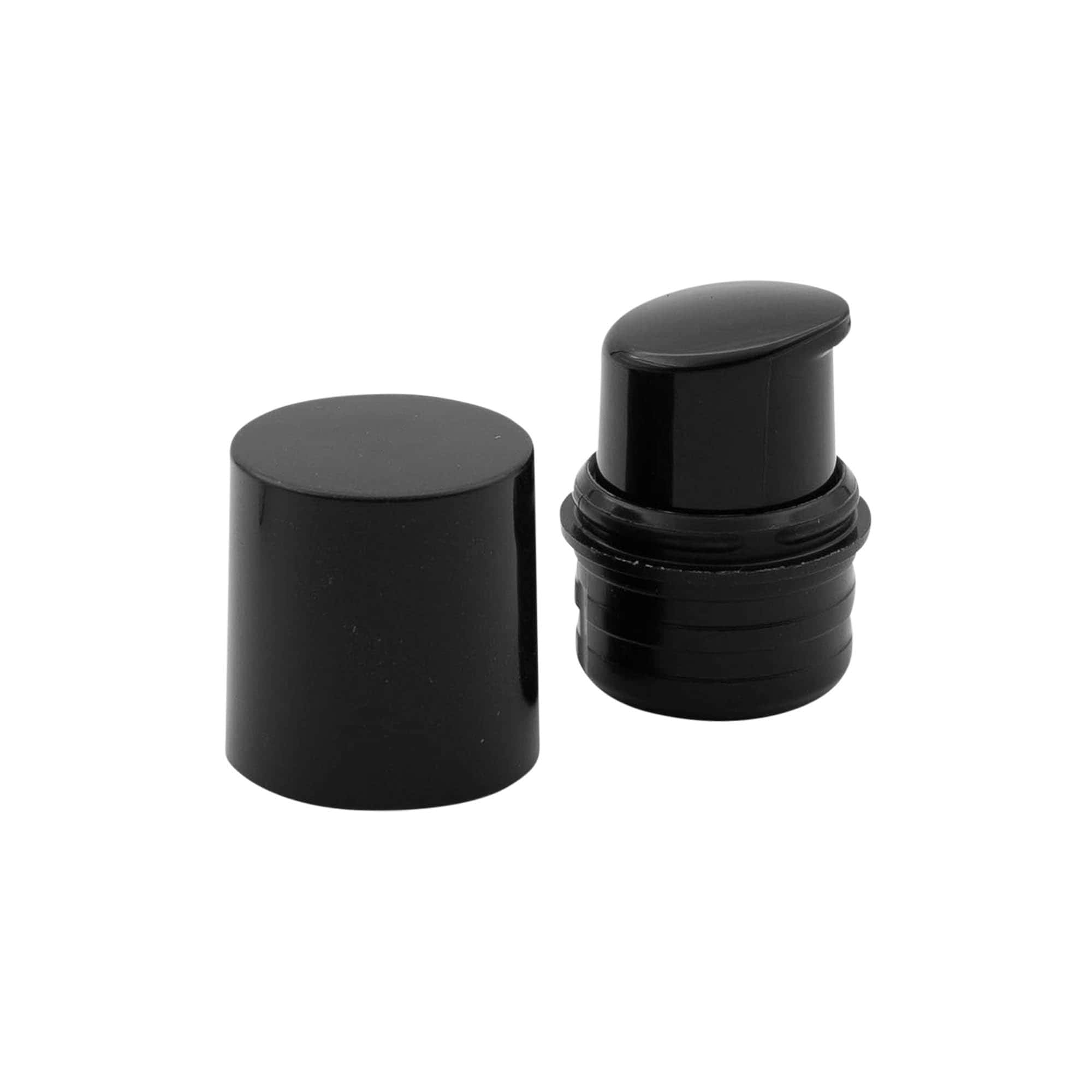 Airless dosaatori pumbapea 'Nano', PP-plastik, must