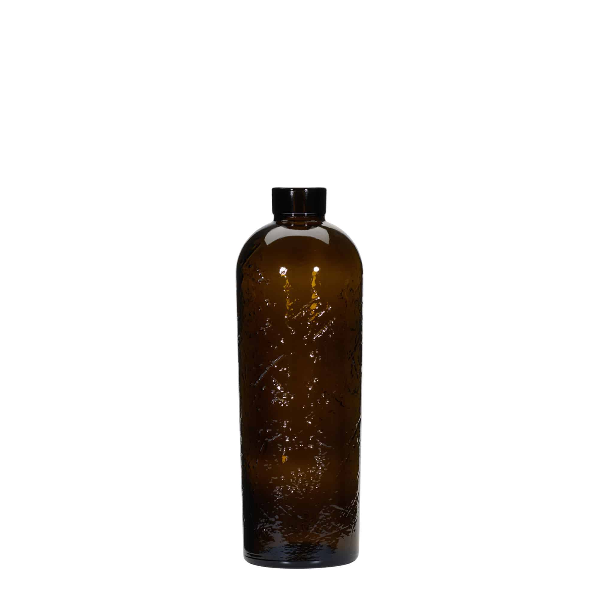 700 ml metsikult valmistatud klaaspudel 'Natural', pruun, suuava: kork